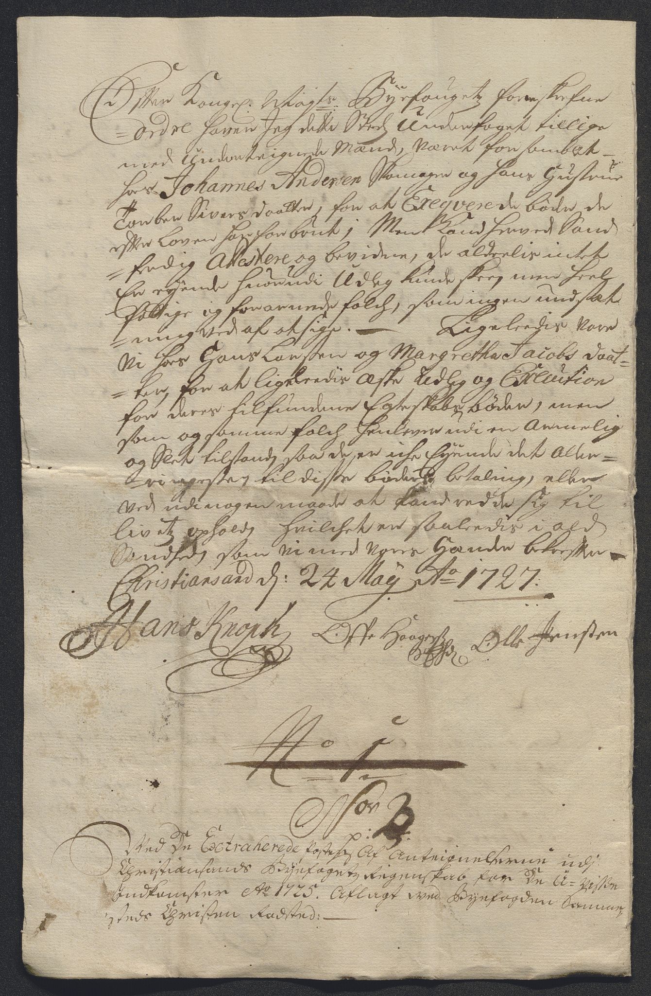 Rentekammeret inntil 1814, Reviderte regnskaper, Byregnskaper, AV/RA-EA-4066/R/Rm/L0286: [M19] Sikt og sakefall, 1719-1727, s. 519