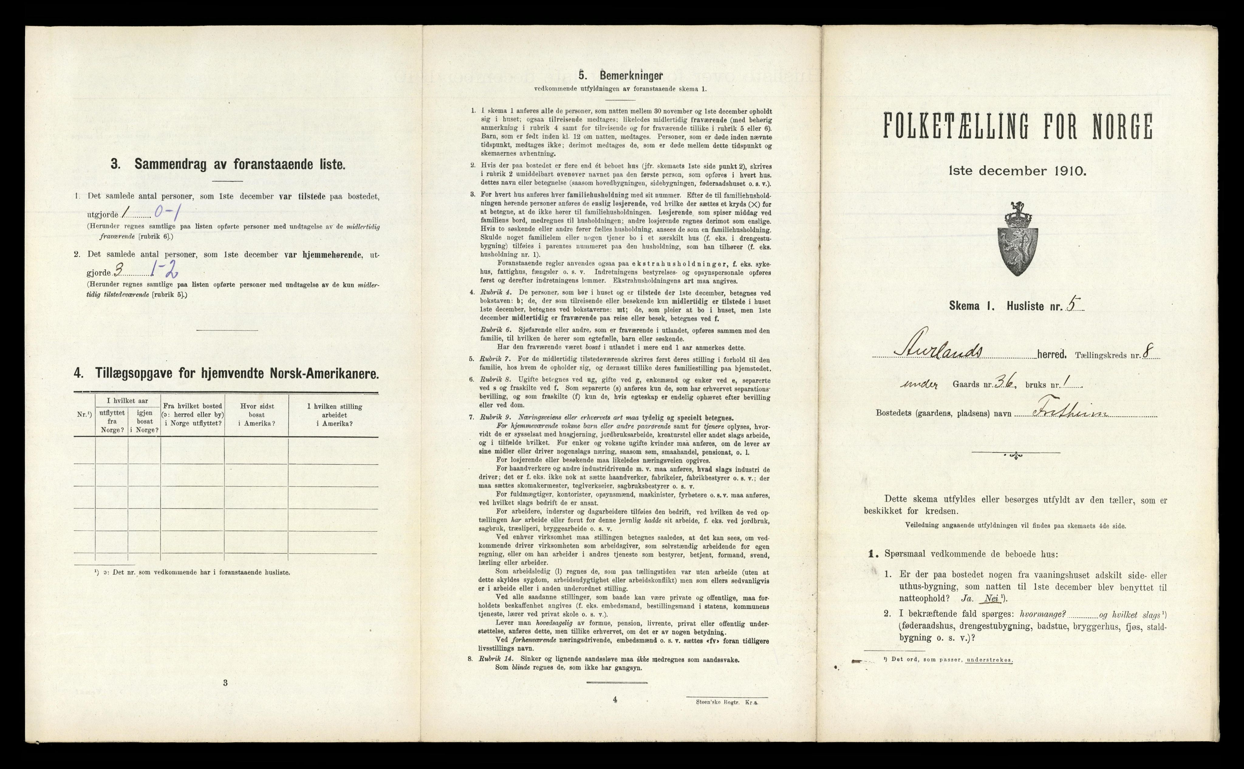 RA, Folketelling 1910 for 1421 Aurland herred, 1910, s. 711