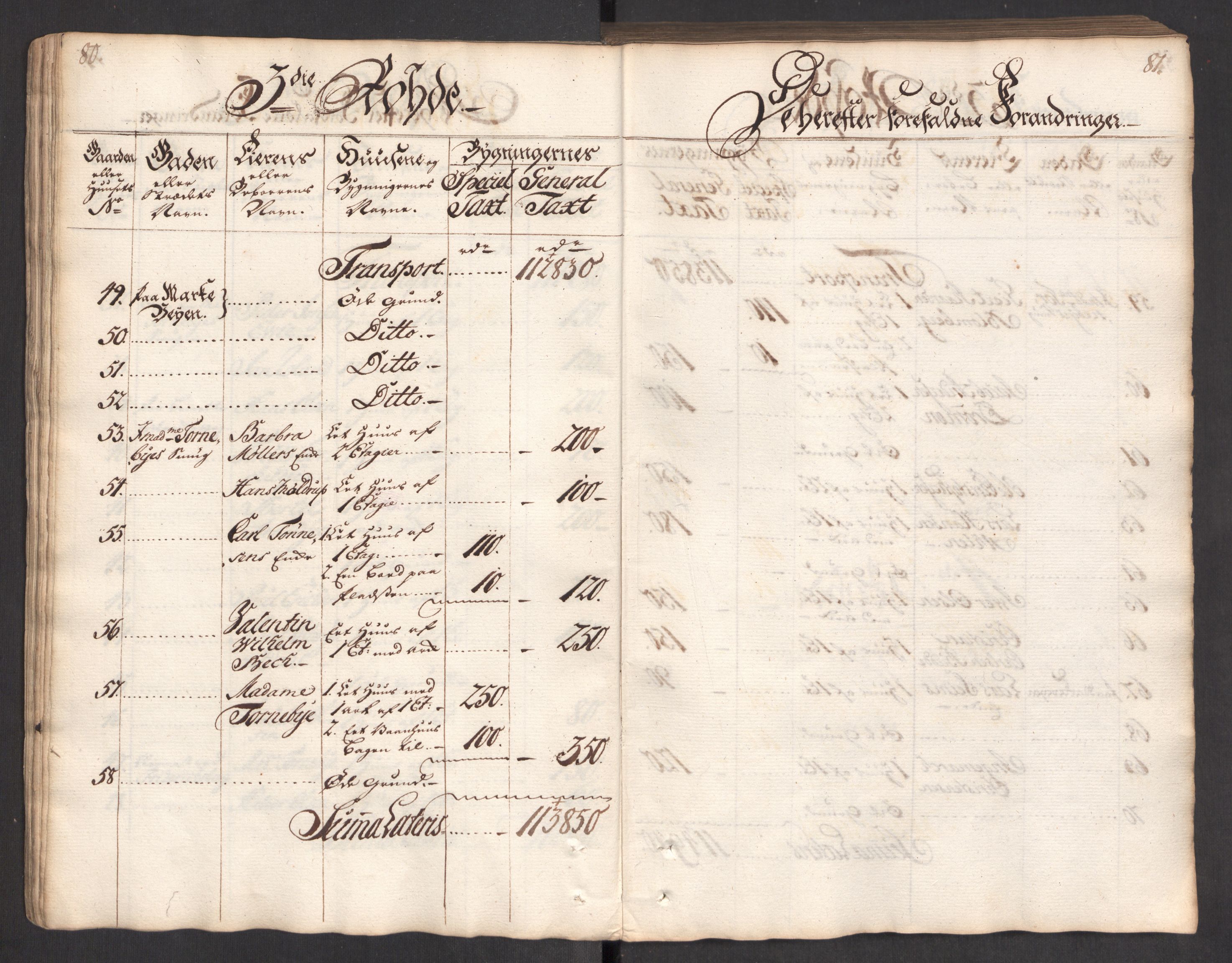 Kommersekollegiet, Brannforsikringskontoret 1767-1814, AV/RA-EA-5458/F/Fa/L0004/0002: Bergen / Branntakstprotokoll, 1767, s. 80-81