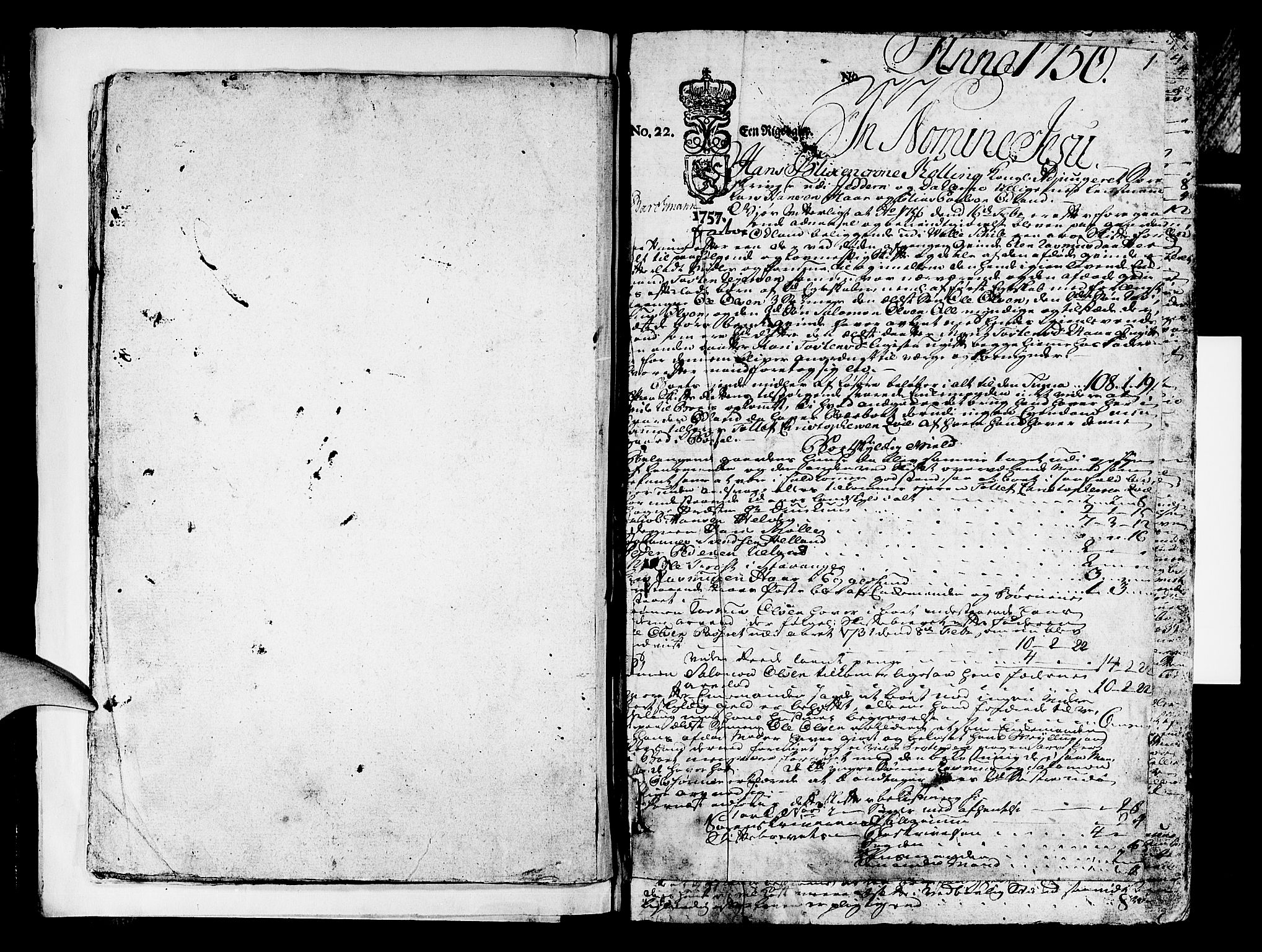 Jæren og Dalane sorenskriveri, AV/SAST-A-100306/5/50BA/L0012A: SKIFTEPROTOKOLL <1-462>, 1756-1766, s. 0b-1a