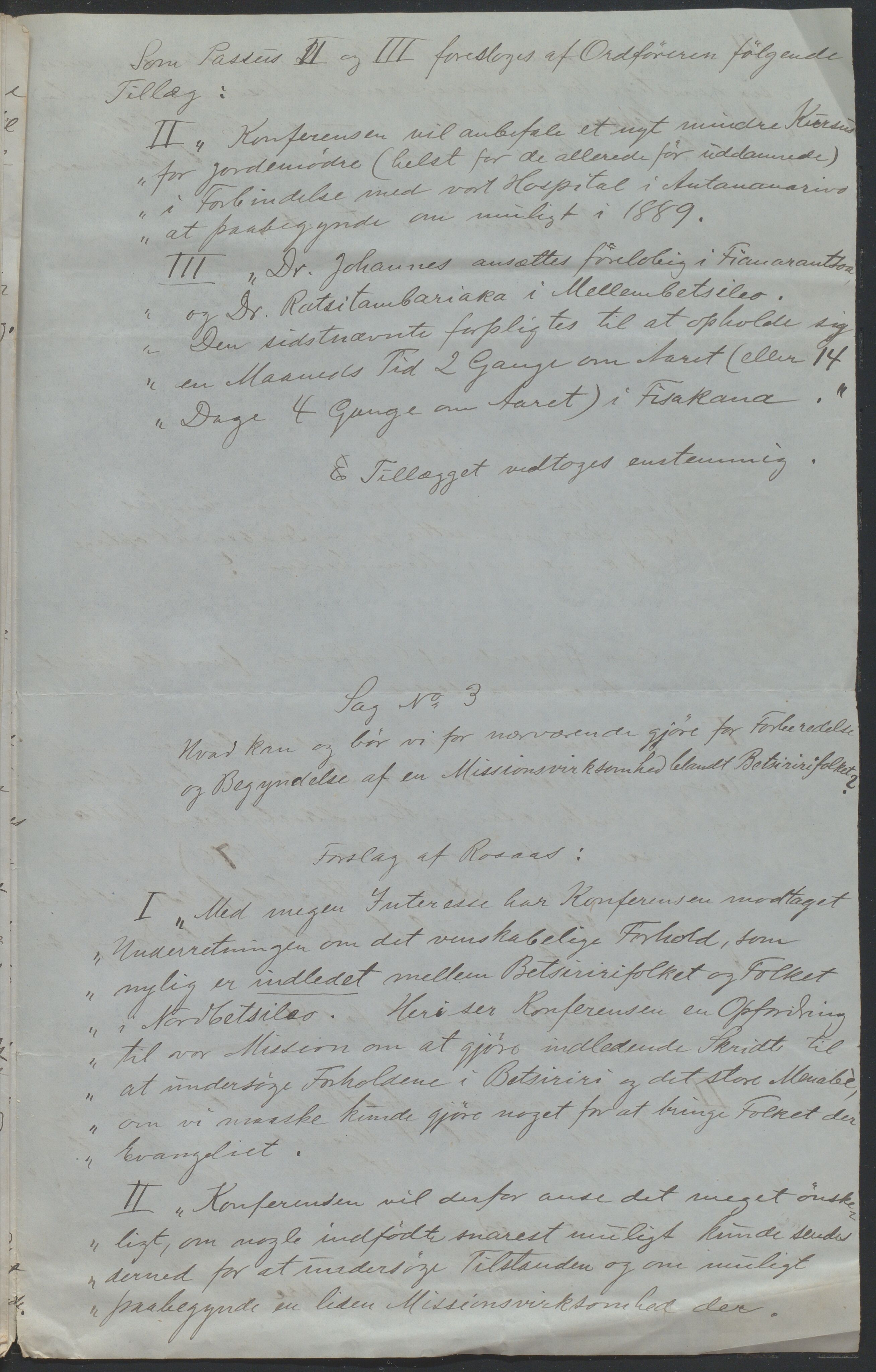 Det Norske Misjonsselskap - hovedadministrasjonen, VID/MA-A-1045/D/Da/Daa/L0037/0006: Konferansereferat og årsberetninger / Konferansereferat fra Madagaskar Innland., 1888