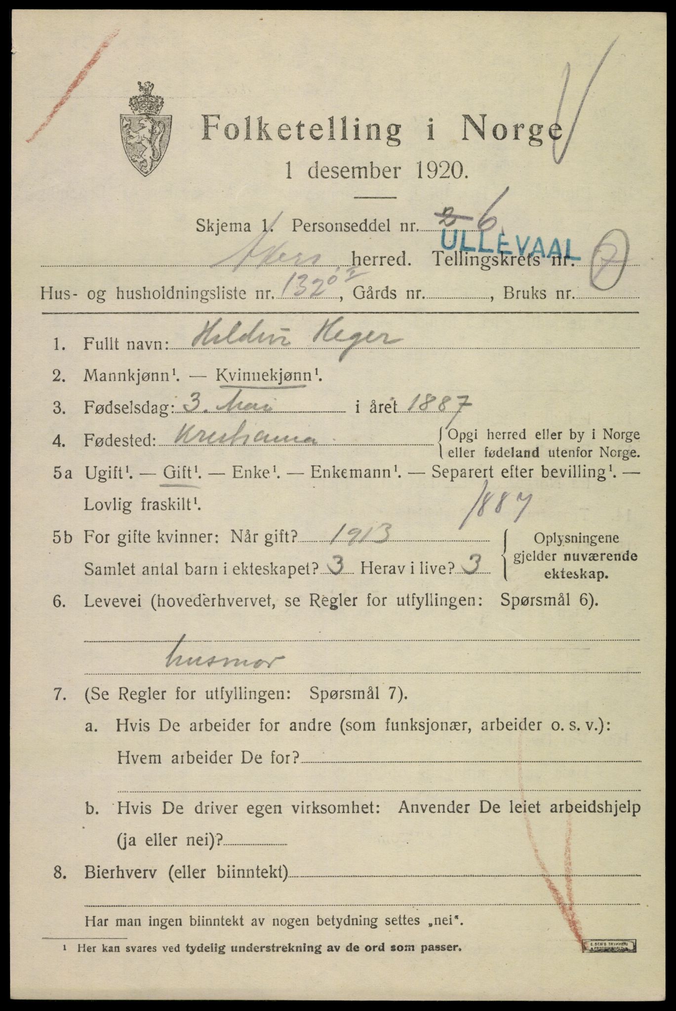 SAO, Folketelling 1920 for 0218 Aker herred, 1920, s. 48316