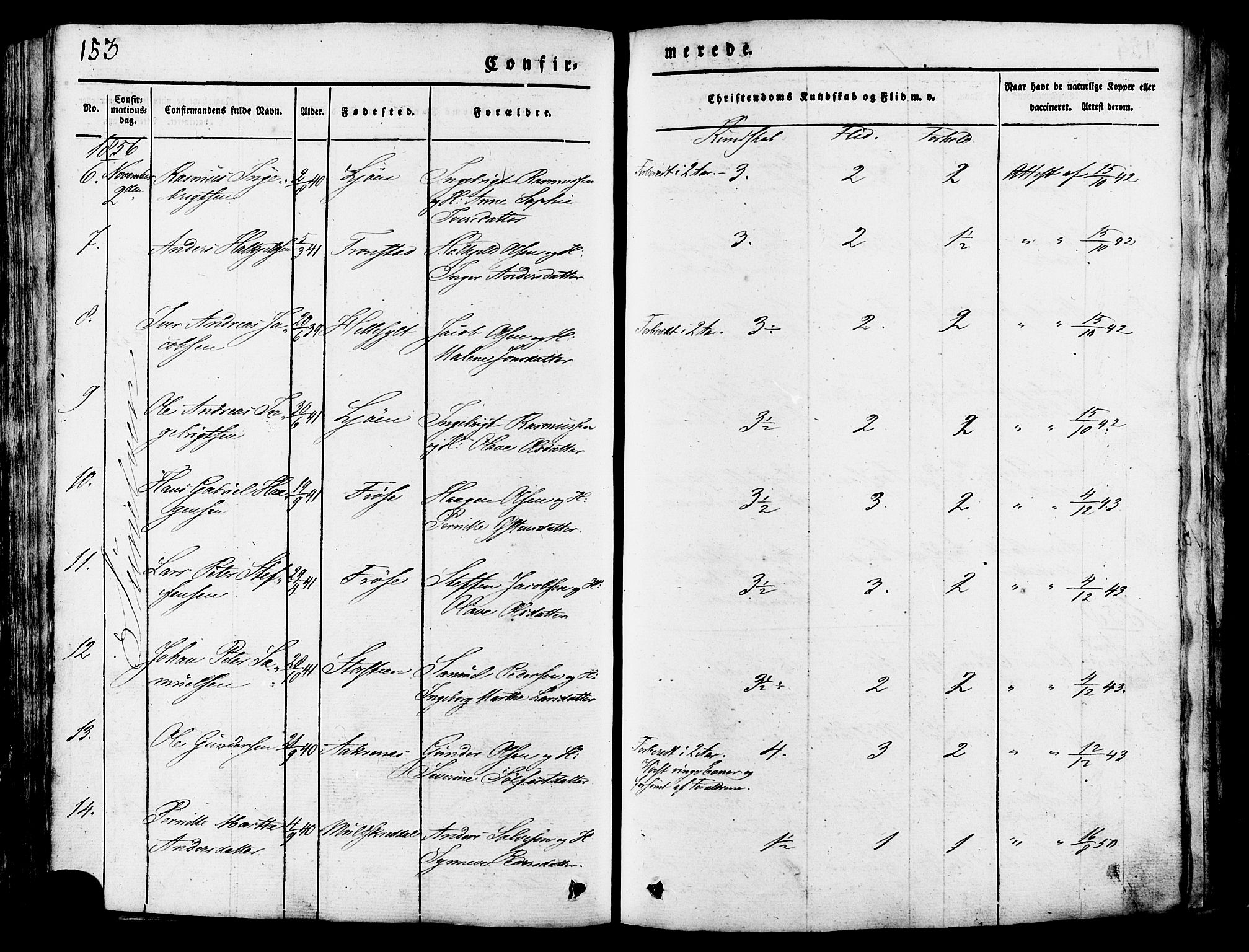 Ministerialprotokoller, klokkerbøker og fødselsregistre - Møre og Romsdal, AV/SAT-A-1454/517/L0221: Ministerialbok nr. 517A01, 1827-1858, s. 153