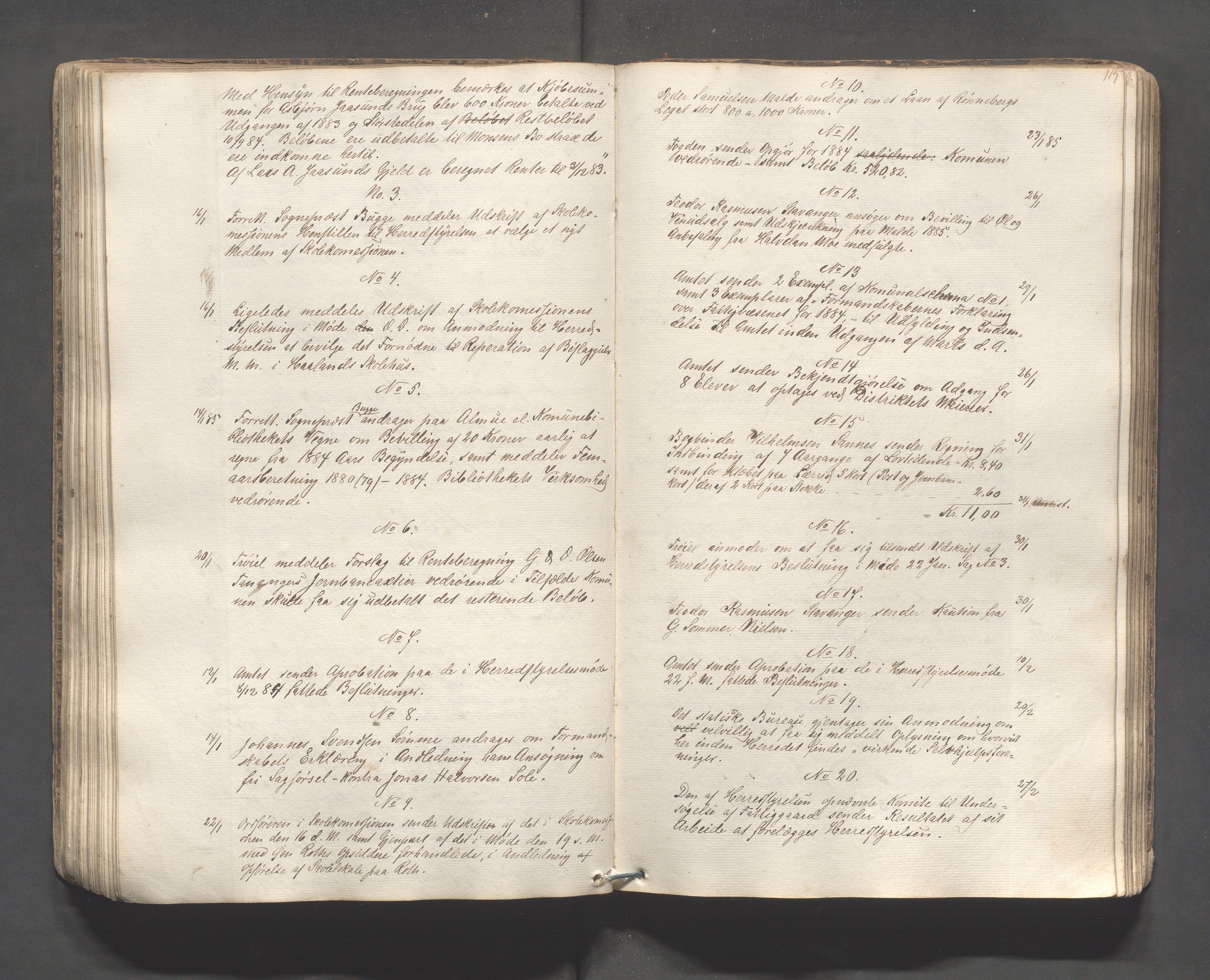 Håland kommune - Formannskapet, IKAR/K-101851/C/L0001: Journal, 1837-1886, s. 116