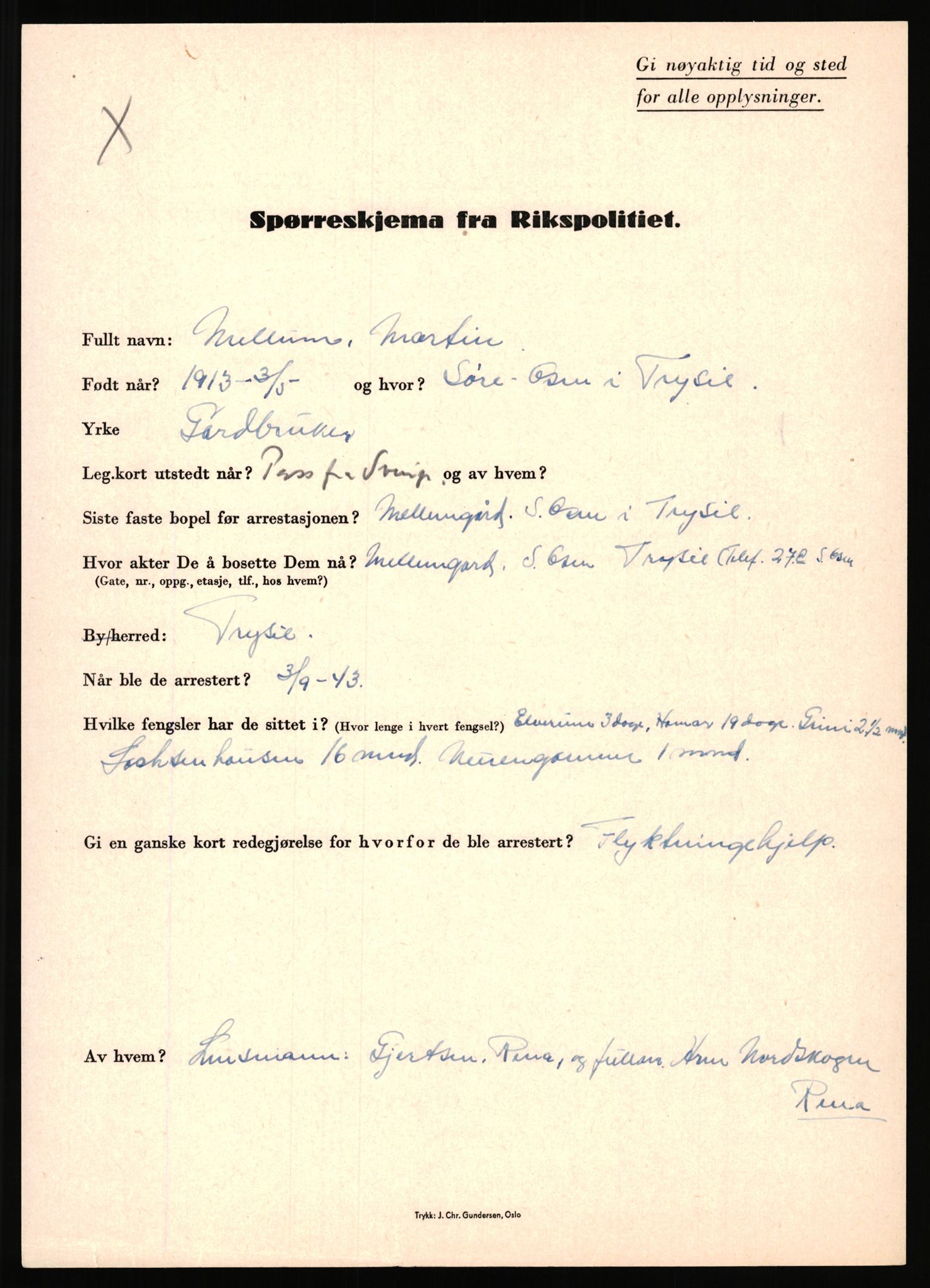 Rikspolitisjefen, AV/RA-S-1560/L/L0011: Lucassen, Oscar Fredrik - Moen, Olav, 1940-1945, s. 796