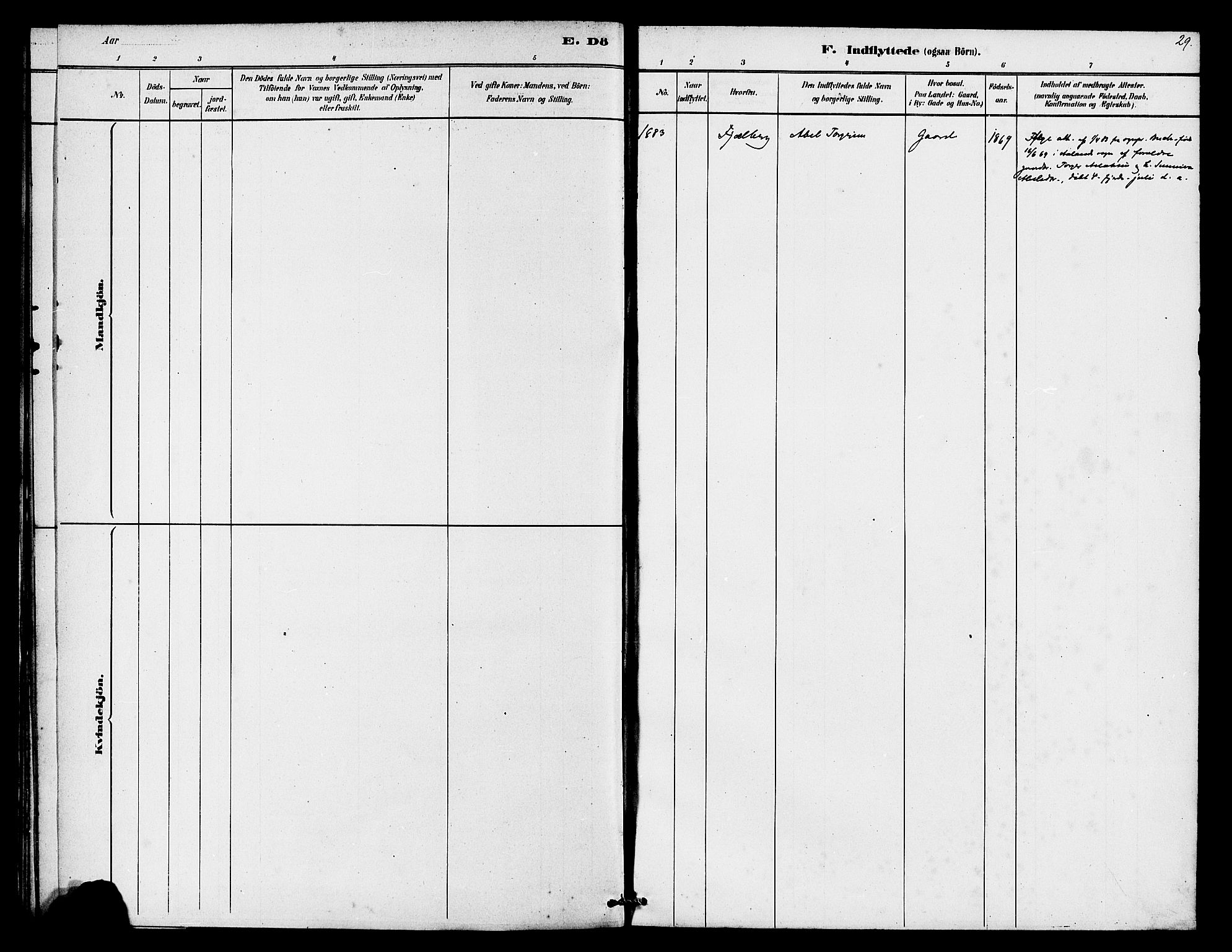 Finnøy sokneprestkontor, AV/SAST-A-101825/H/Ha/Haa/L0009: Ministerialbok nr. A 9, 1879-1888, s. 29