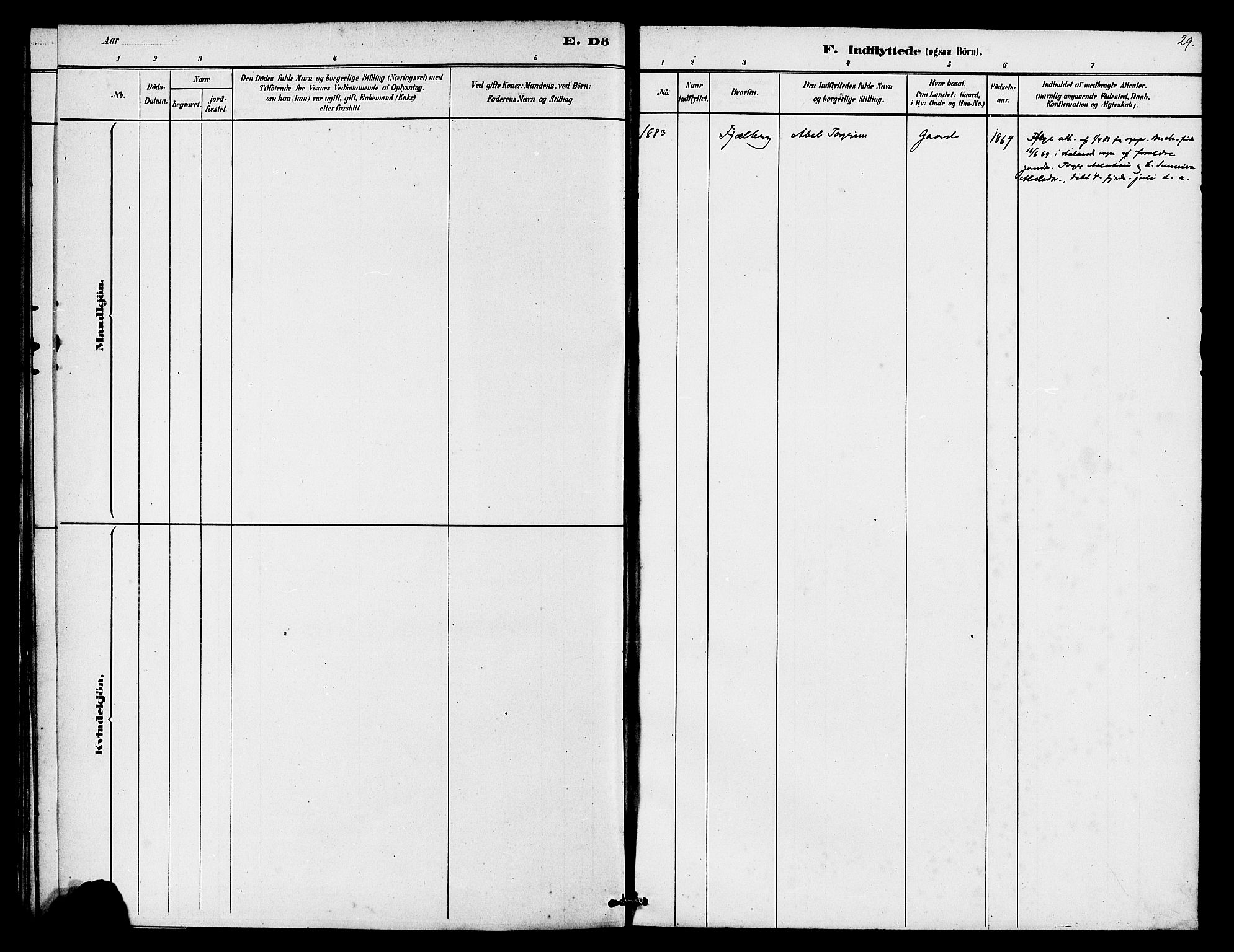 Finnøy sokneprestkontor, SAST/A-101825/H/Ha/Haa/L0009: Ministerialbok nr. A 9, 1879-1888, s. 29