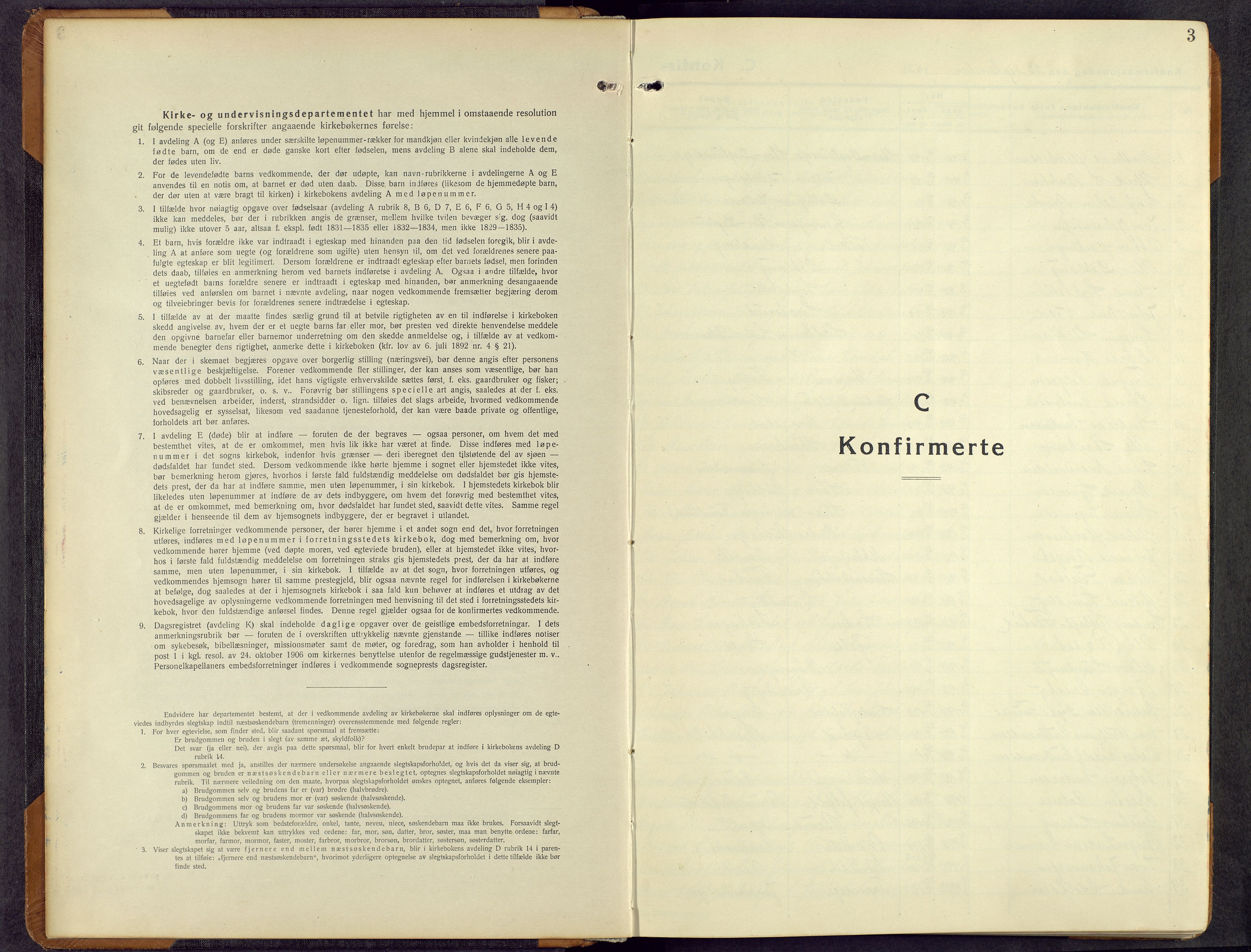 Furnes prestekontor, SAH/PREST-012/L/La/L0004: Klokkerbok nr. 4, 1926-1970, s. 2b-3a