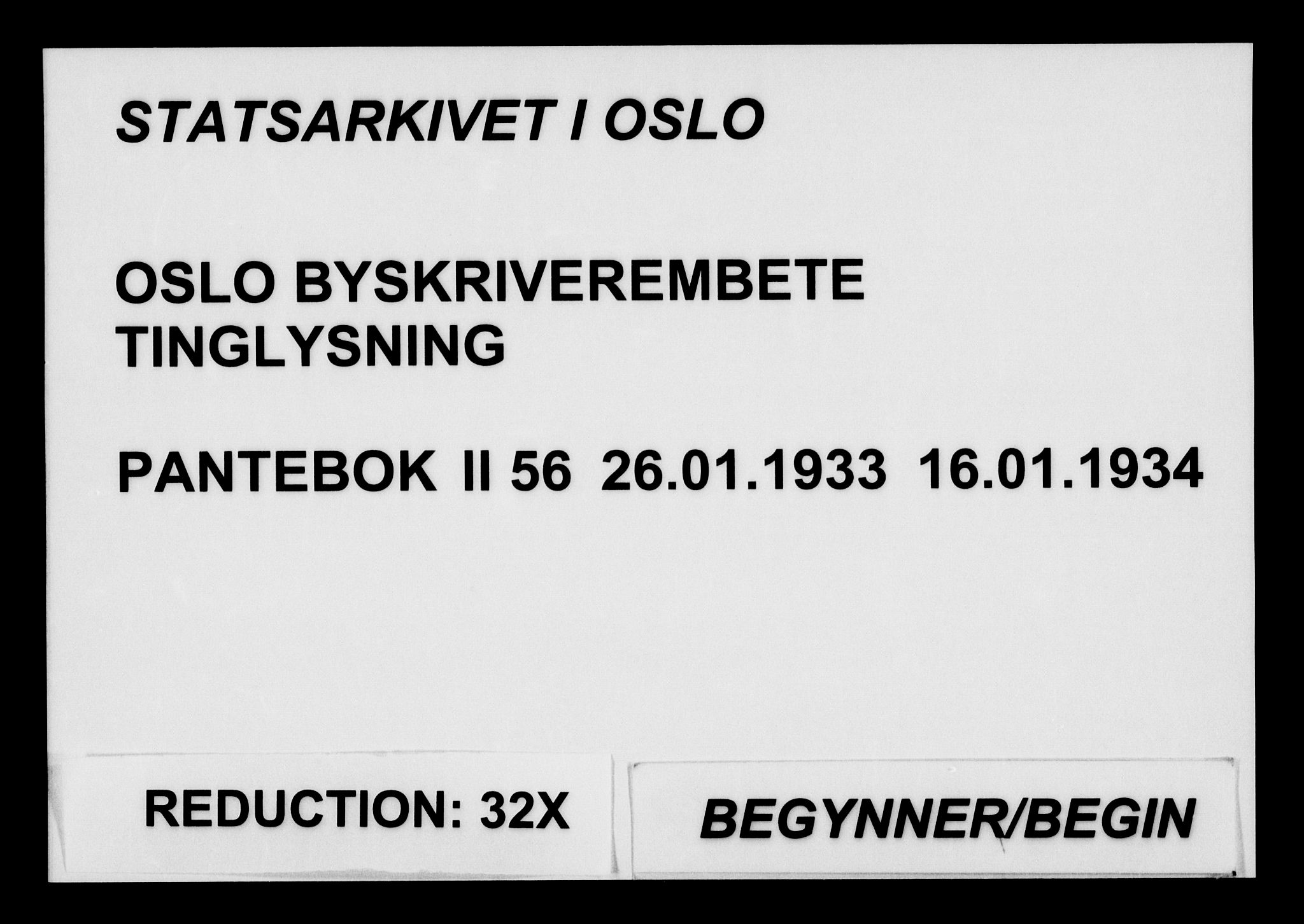 Oslo byskriverembete, SAO/A-10227/G/Gb/Gbc/Gbca/L0056: Pantebok nr. II 56, 1933-1934