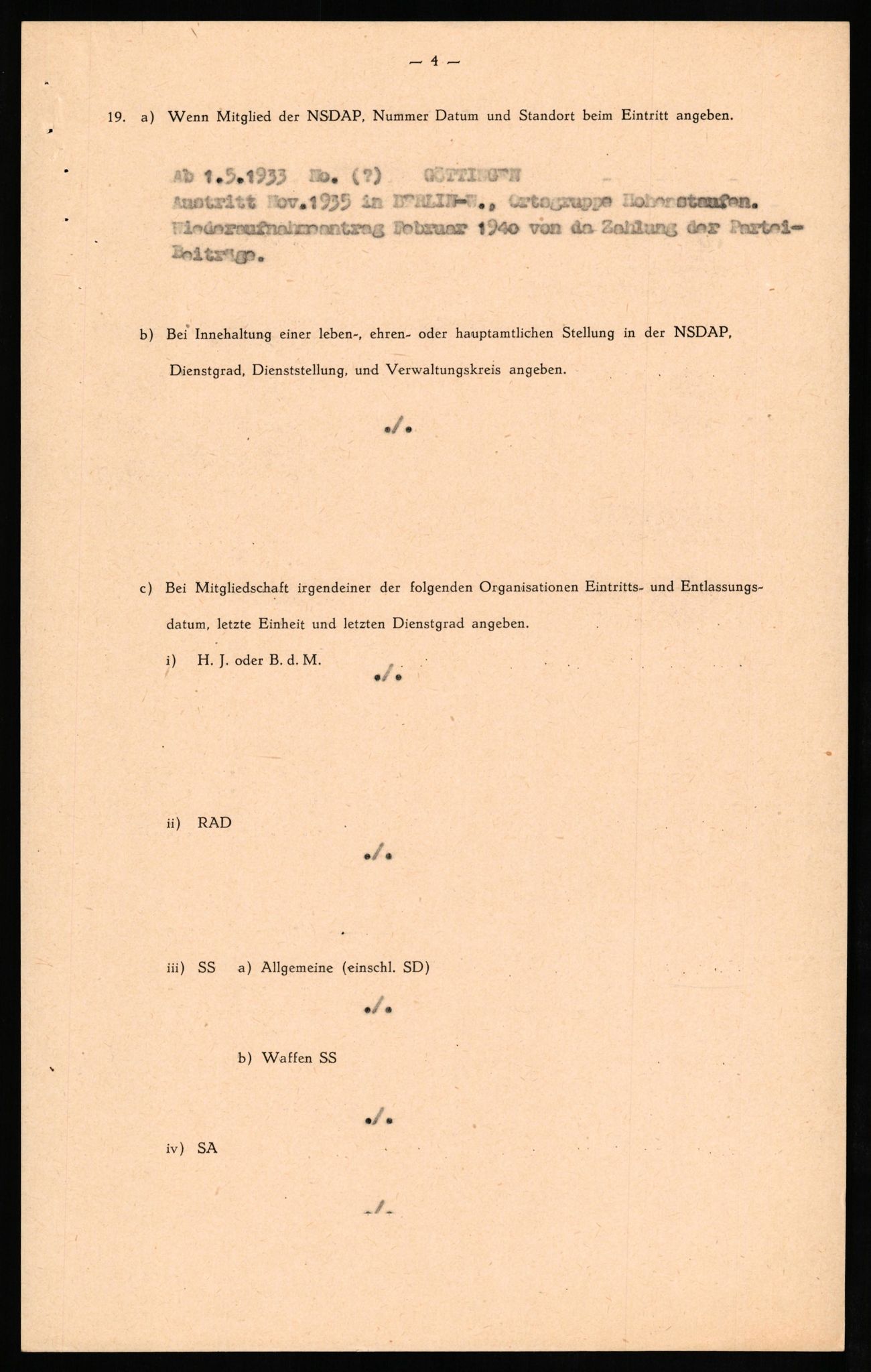 Forsvaret, Forsvarets overkommando II, AV/RA-RAFA-3915/D/Db/L0023: CI Questionaires. Tyske okkupasjonsstyrker i Norge. Tyskere., 1945-1946, s. 508