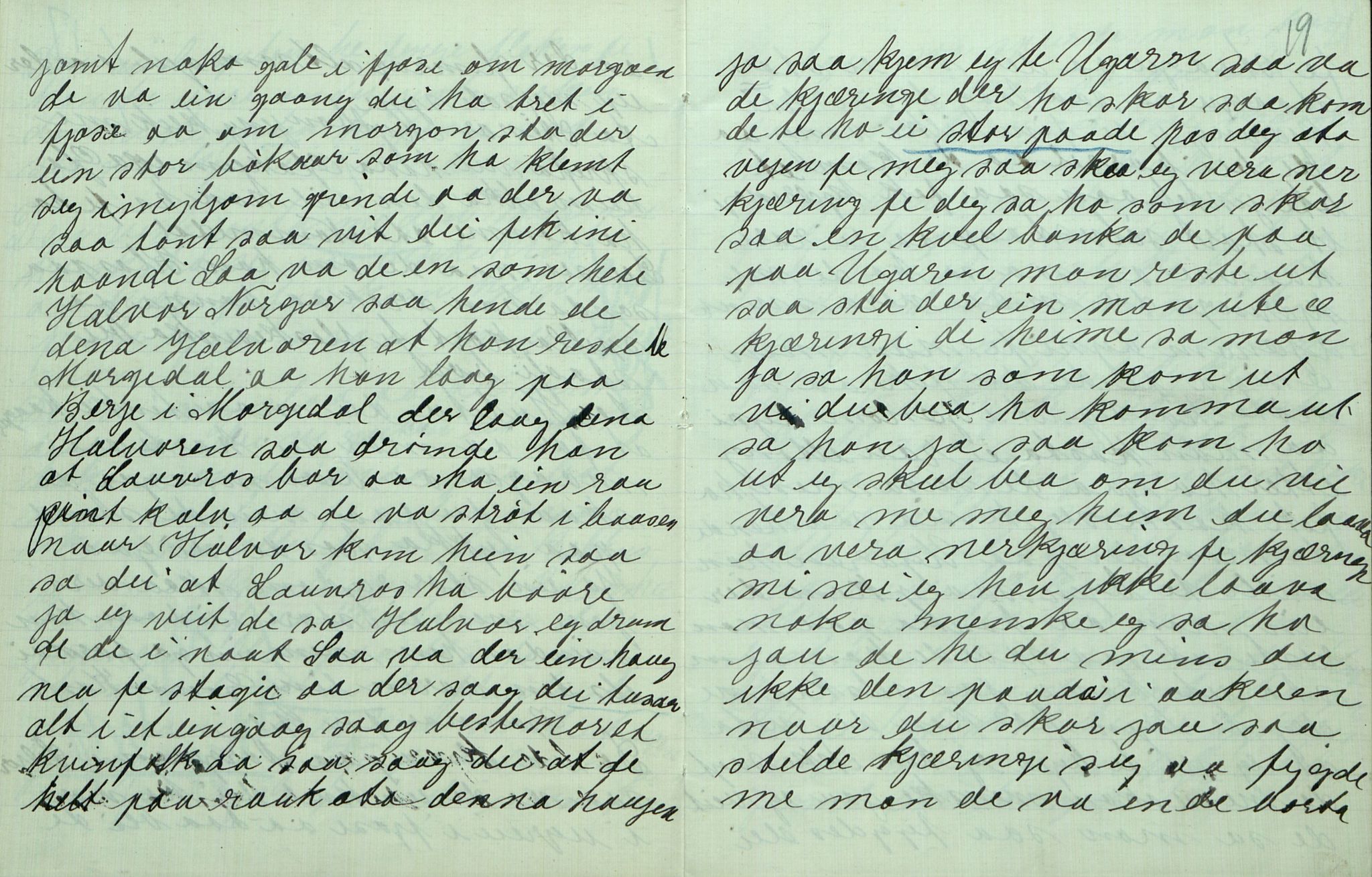 Rikard Berge, TEMU/TGM-A-1003/F/L0007/0026: 251-299 / 276 Uppskriftir av Gunhild Kivle. Viser, stev, segner, 1916, s. 18-19
