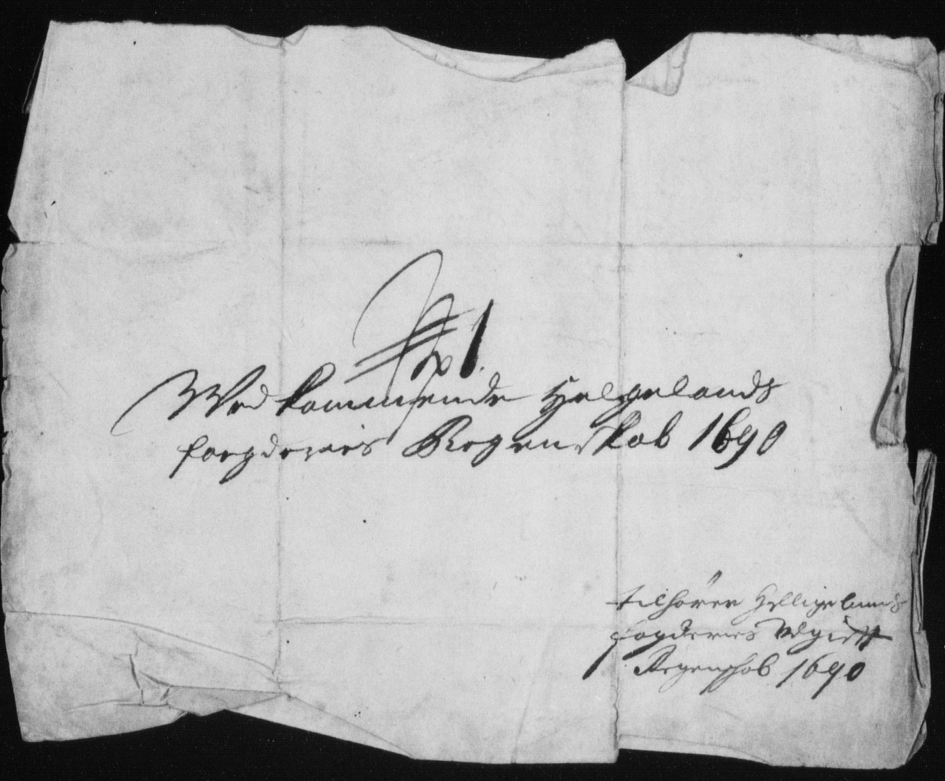 Rentekammeret inntil 1814, Reviderte regnskaper, Stiftamtstueregnskaper, Trondheim stiftamt og Nordland amt, AV/RA-EA-6044/R/Rh/L0015: Nordland amt, 1690