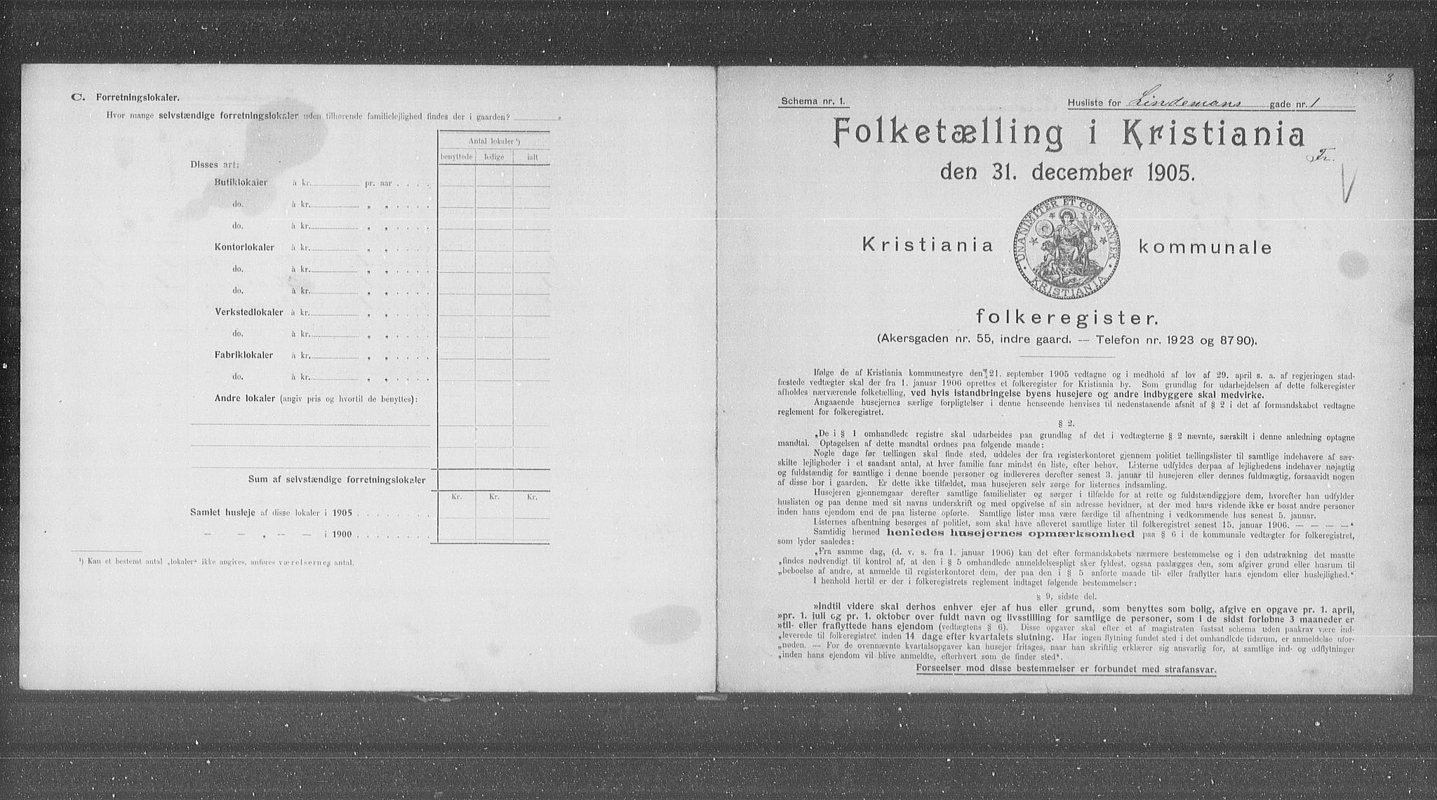OBA, Kommunal folketelling 31.12.1905 for Kristiania kjøpstad, 1905, s. 30272