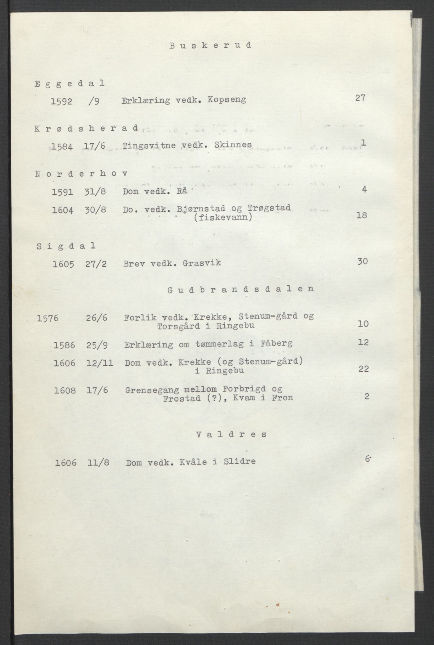 Oslo stiftsdireksjon, AV/SAO-A-11085/G/Gb/L0001: Bispestolens dokumenter, 1584-1612, s. 3