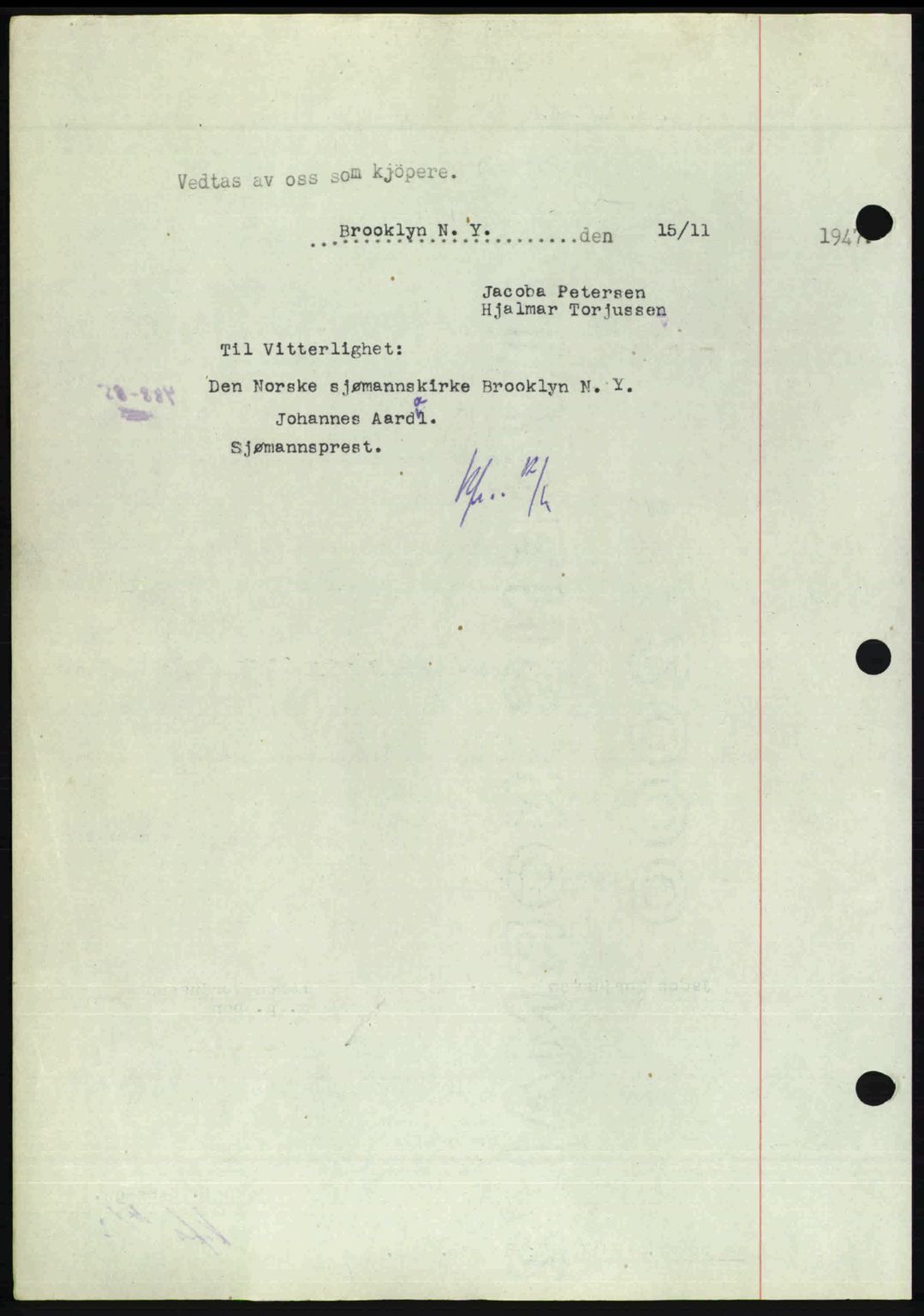 Nedenes sorenskriveri, AV/SAK-1221-0006/G/Gb/Gba/L0058: Pantebok nr. A10, 1947-1948, Dagboknr: 1800/1947