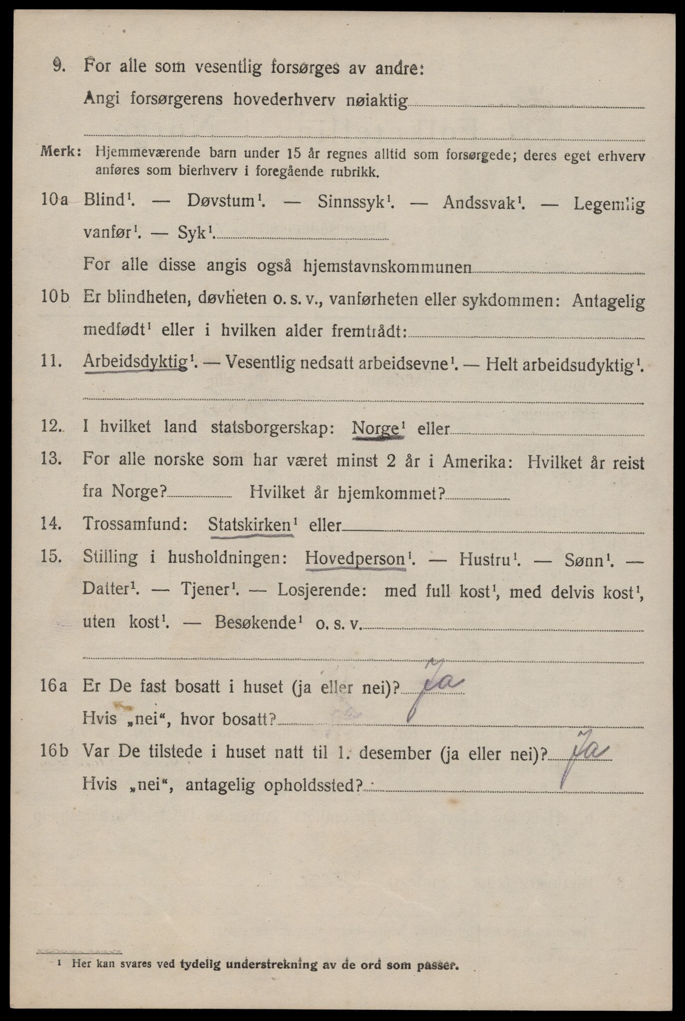 SAKO, Folketelling 1920 for 0830 Nissedal herred, 1920, s. 3022