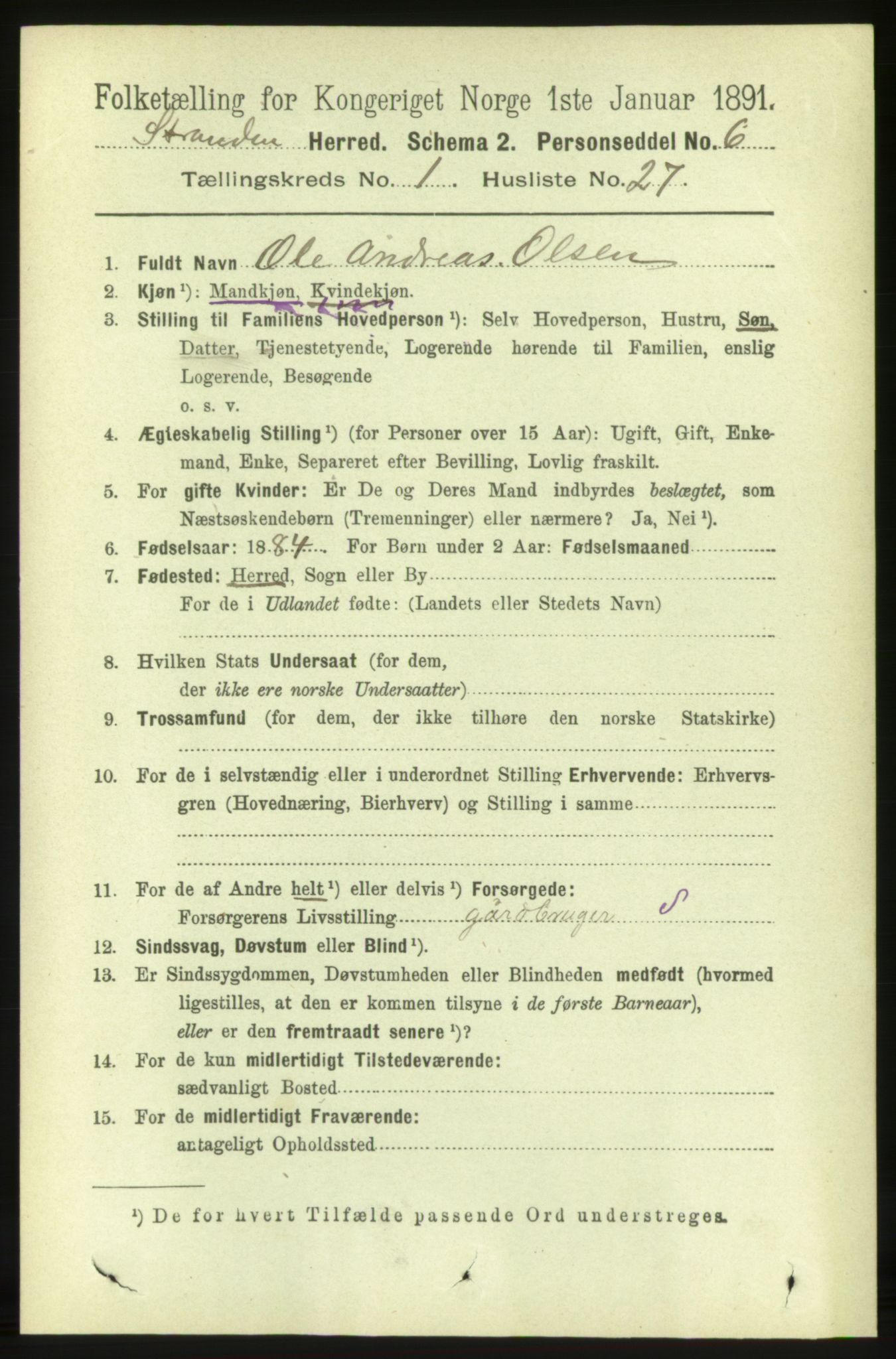 RA, Folketelling 1891 for 1525 Stranda herred, 1891, s. 228
