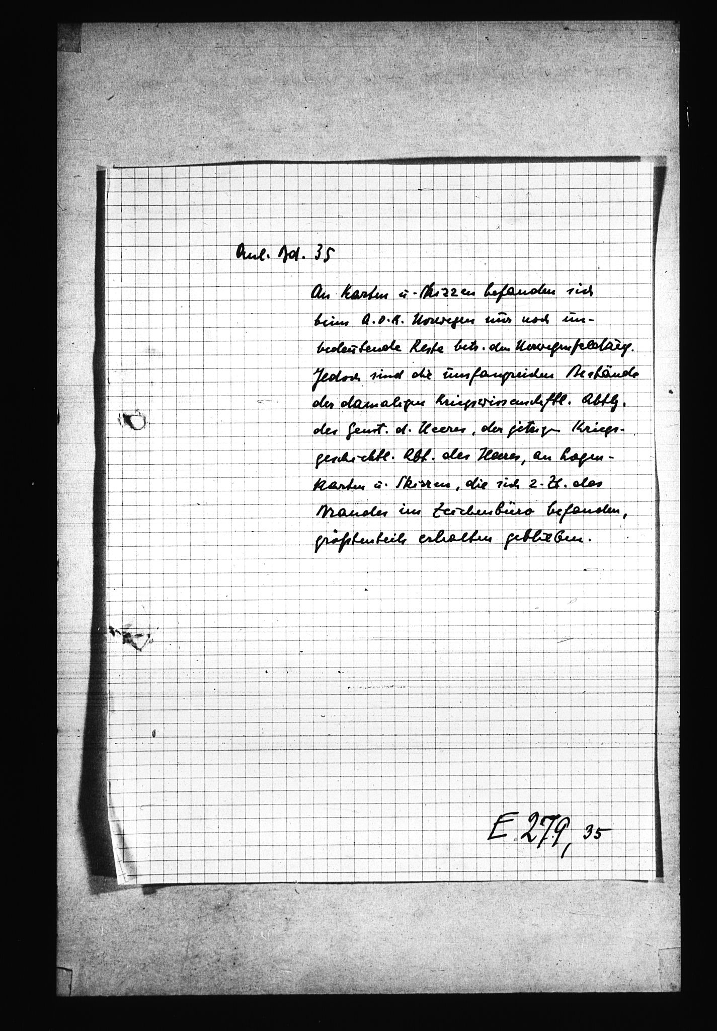 Documents Section, RA/RAFA-2200/V/L0085: Amerikansk mikrofilm "Captured German Documents".
Box No. 724.  FKA jnr. 615/1954., 1940-1941, s. 372