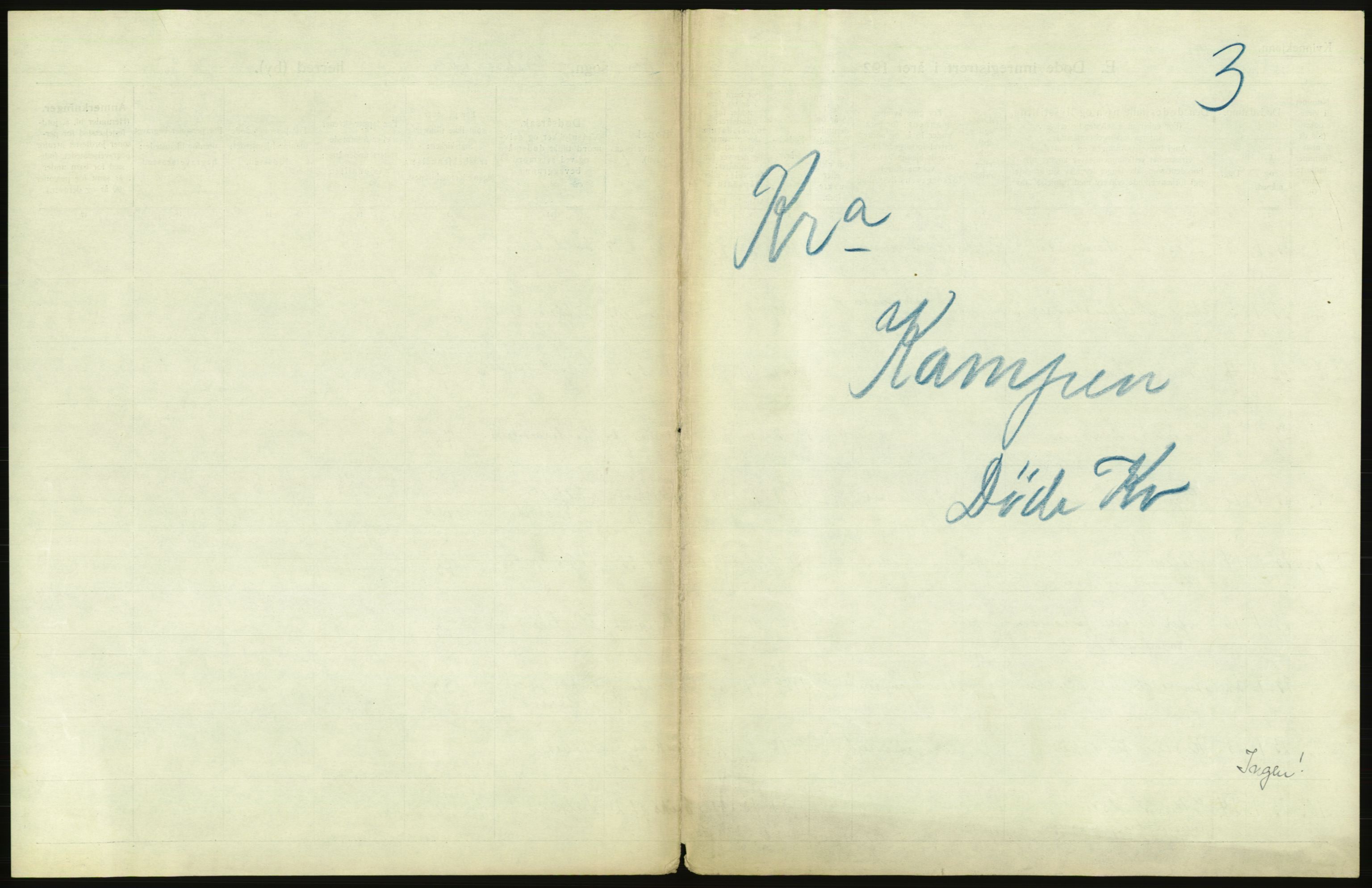 Statistisk sentralbyrå, Sosiodemografiske emner, Befolkning, RA/S-2228/D/Df/Dfc/Dfcc/L0010: Kristiania: Døde, dødfødte, 1923, s. 235