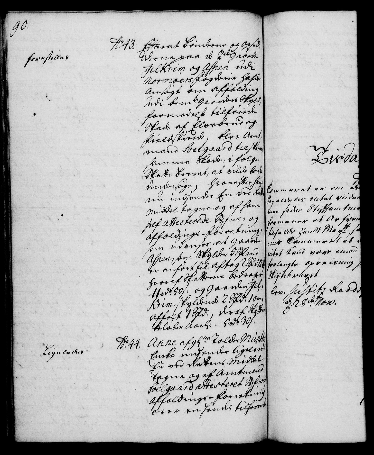 Rentekammeret, Kammerkanselliet, RA/EA-3111/G/Gh/Gha/L0019: Norsk ekstraktmemorialprotokoll (merket RK 53.64), 1736-1737, s. 90