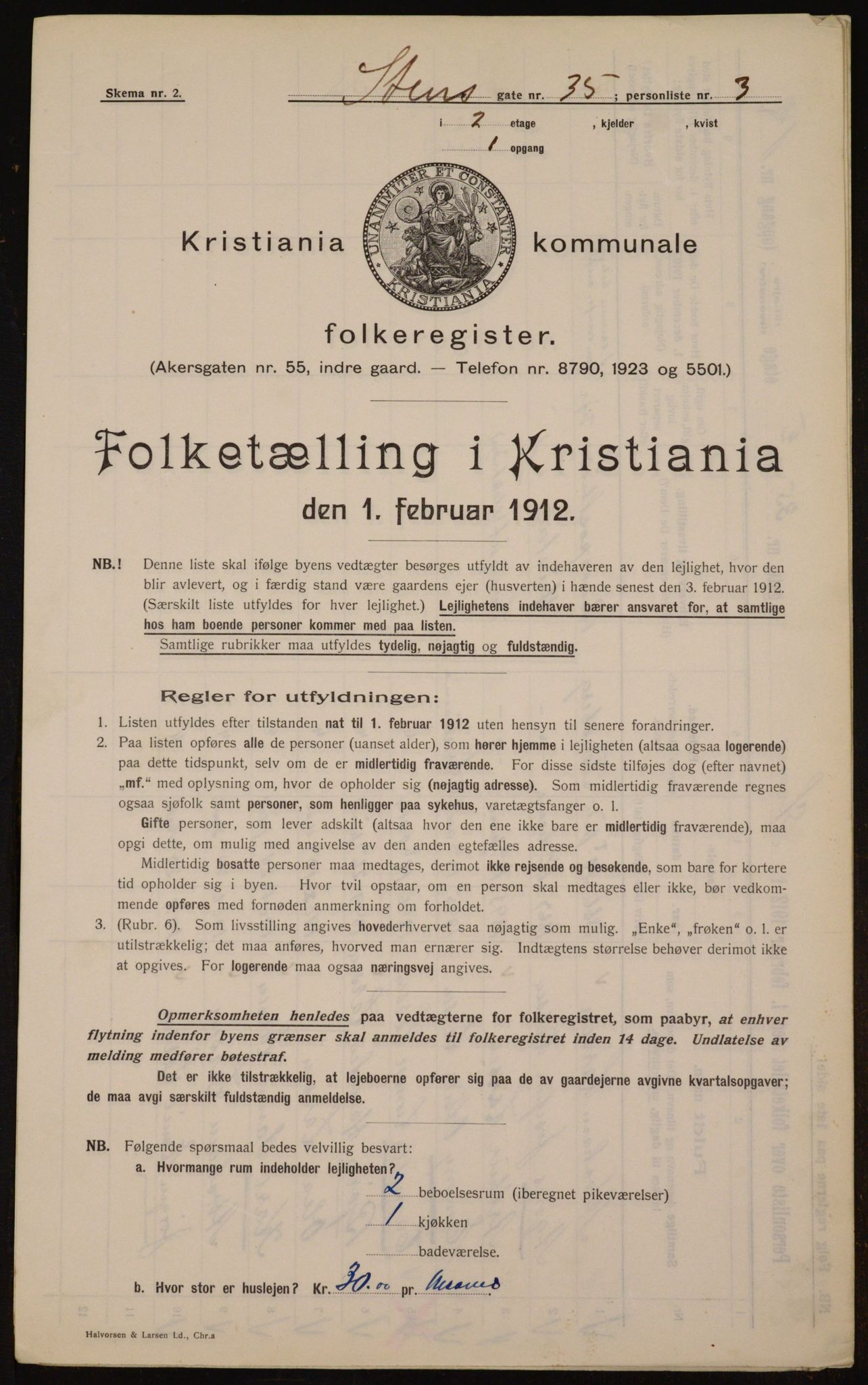 OBA, Kommunal folketelling 1.2.1912 for Kristiania, 1912, s. 102348