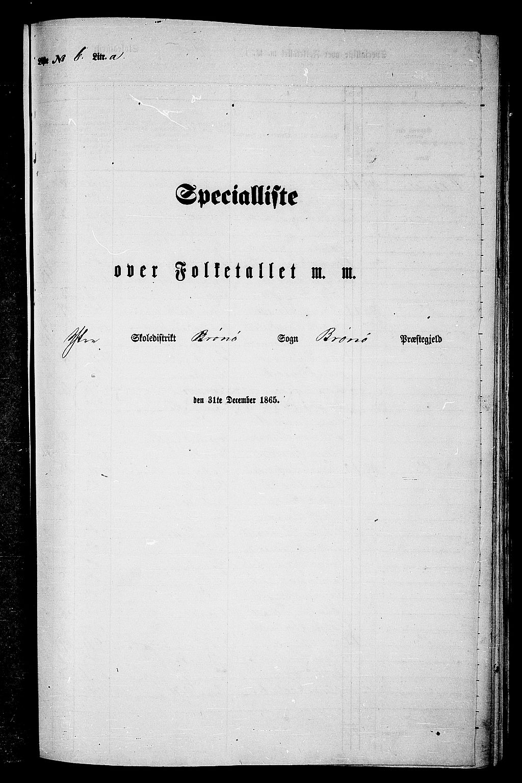 RA, Folketelling 1865 for 1814P Brønnøy prestegjeld, 1865, s. 124