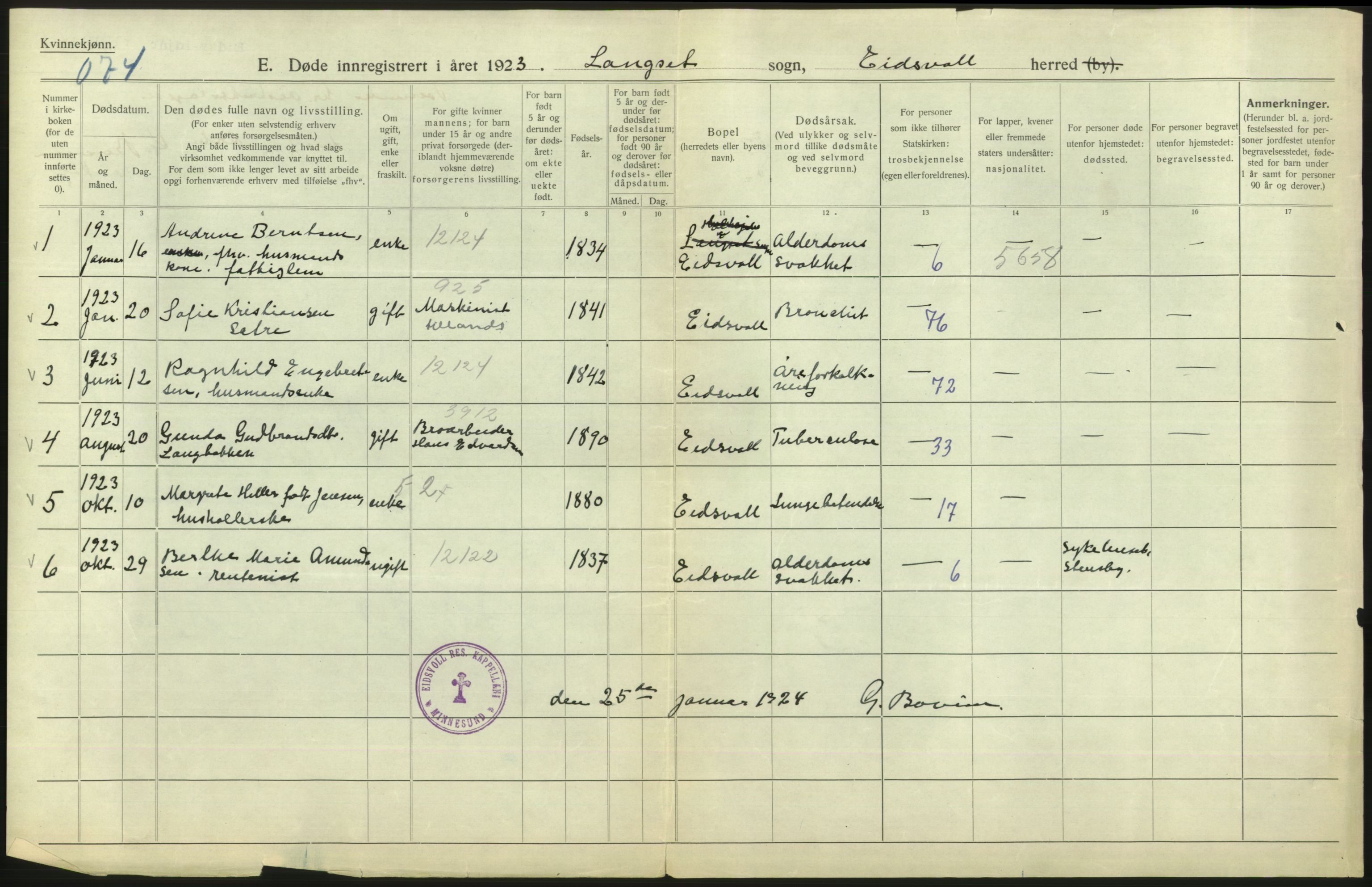 Statistisk sentralbyrå, Sosiodemografiske emner, Befolkning, RA/S-2228/D/Df/Dfc/Dfcc/L0005: Akershus fylke: Døde, dødfødte. Bygder og byer., 1923, s. 602