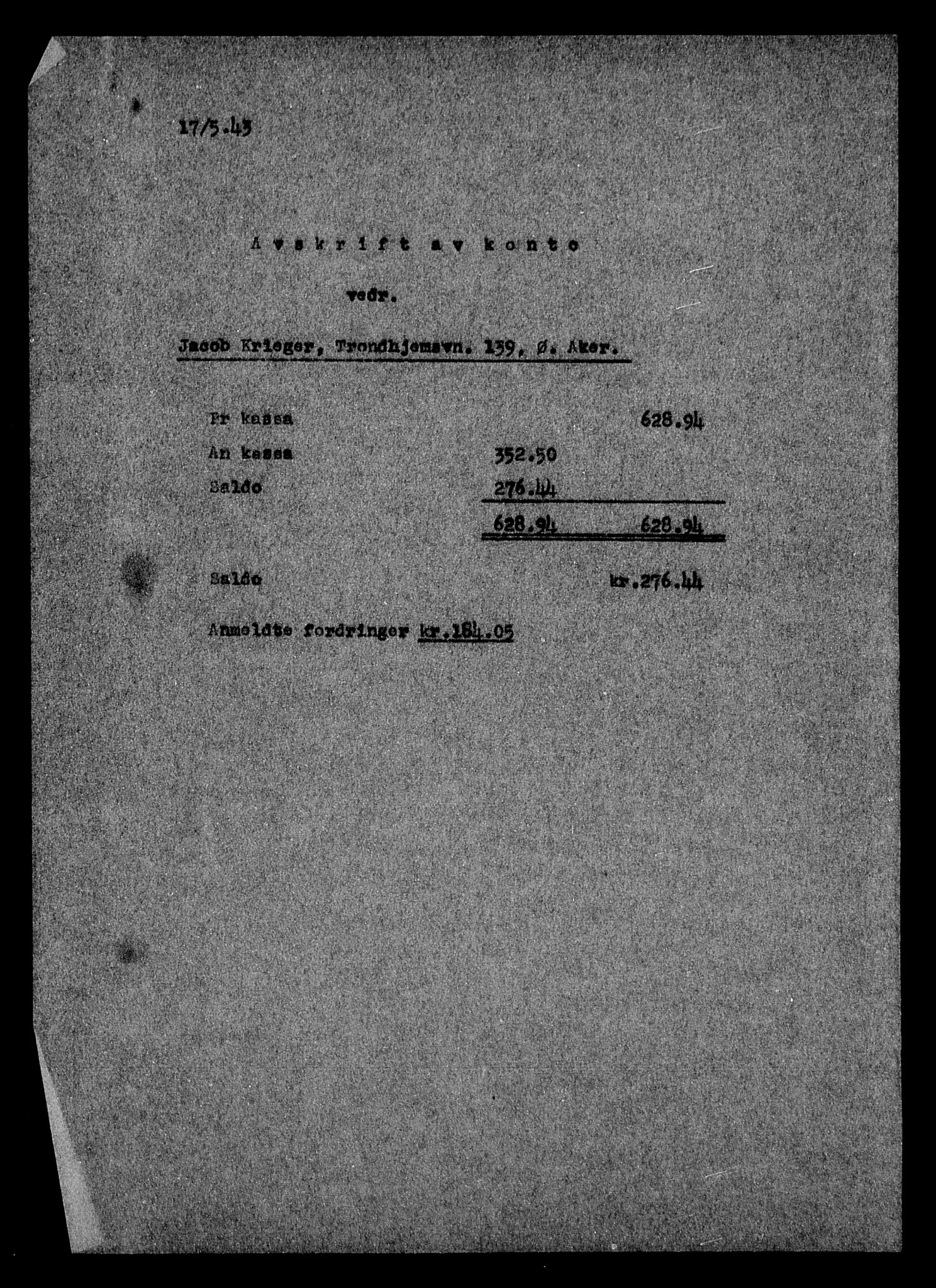 Justisdepartementet, Tilbakeføringskontoret for inndratte formuer, RA/S-1564/H/Hc/Hcc/L0953: --, 1945-1947, s. 162