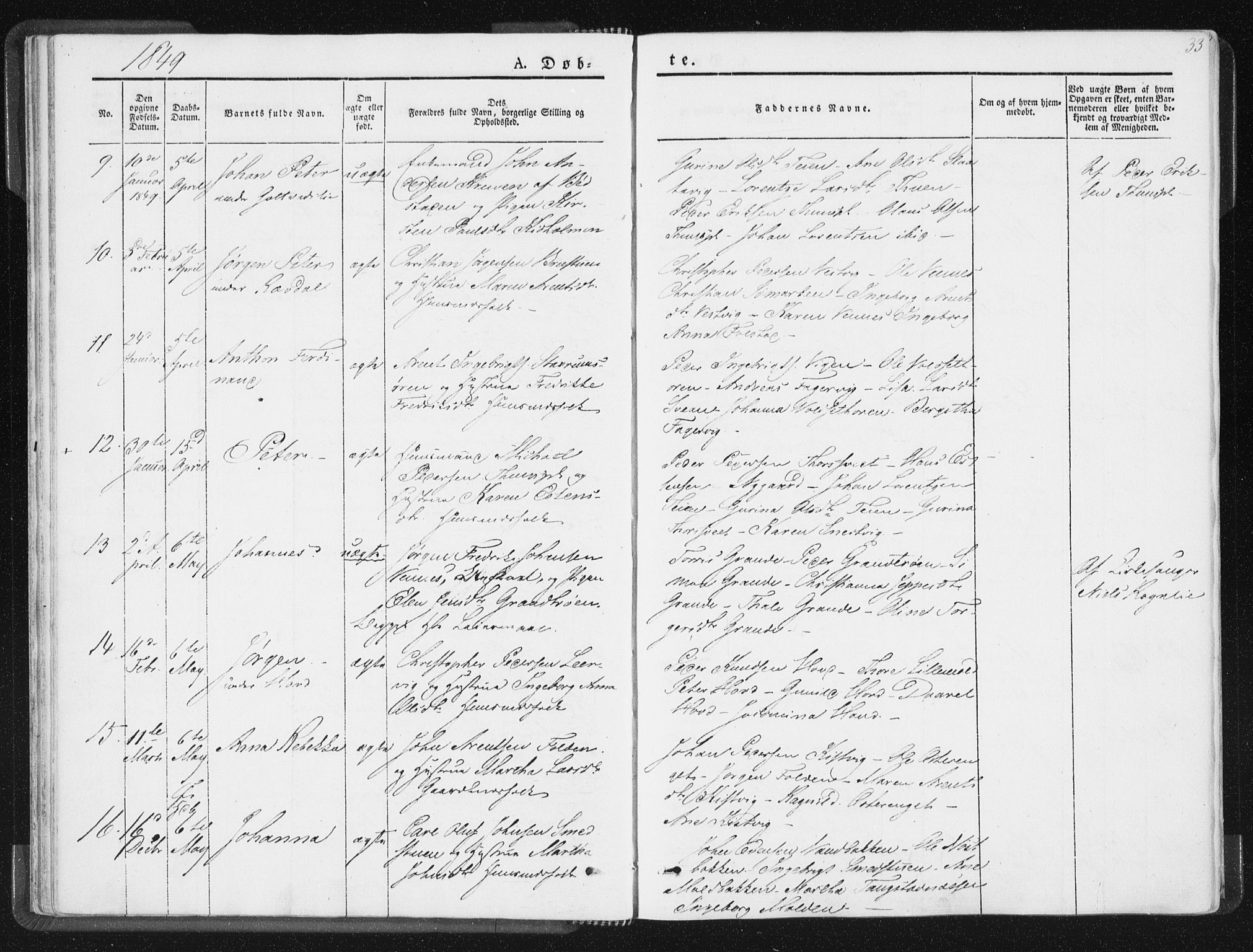 Ministerialprotokoller, klokkerbøker og fødselsregistre - Nord-Trøndelag, SAT/A-1458/744/L0418: Ministerialbok nr. 744A02, 1843-1866, s. 33