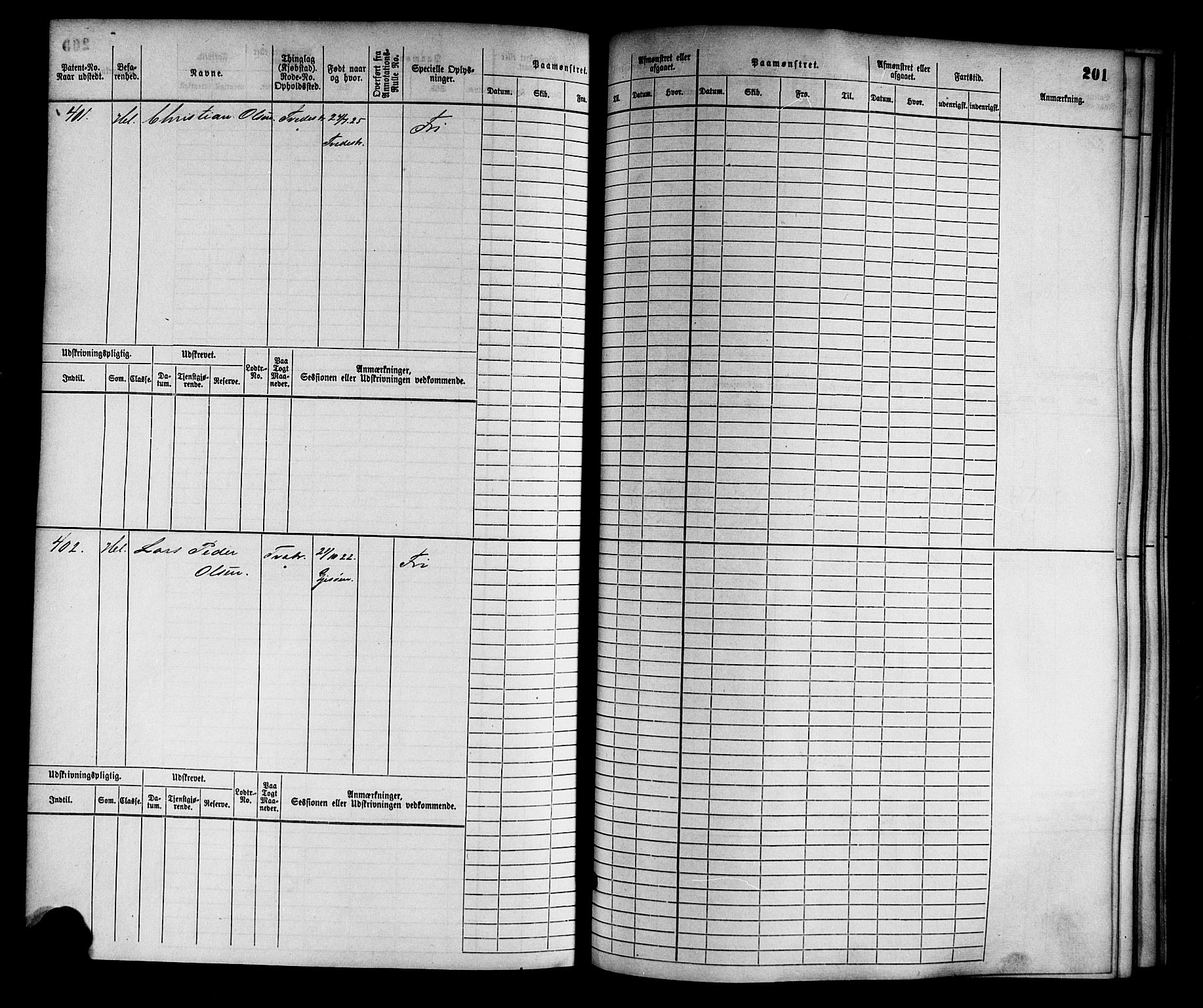 Tvedestrand mønstringskrets, SAK/2031-0011/F/Fb/L0001: Hovedrulle nr 1-766, R-2, 1868-1885, s. 210