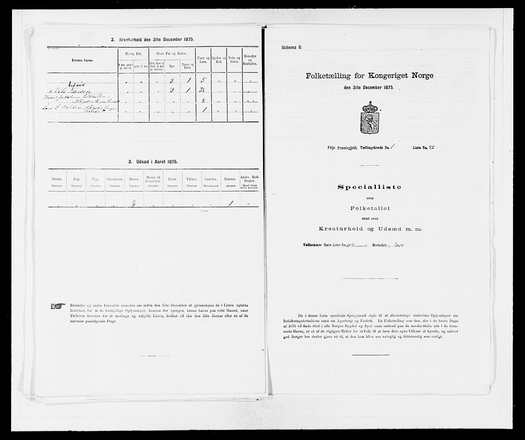 SAB, Folketelling 1875 for 1222P Fitjar prestegjeld, 1875, s. 181