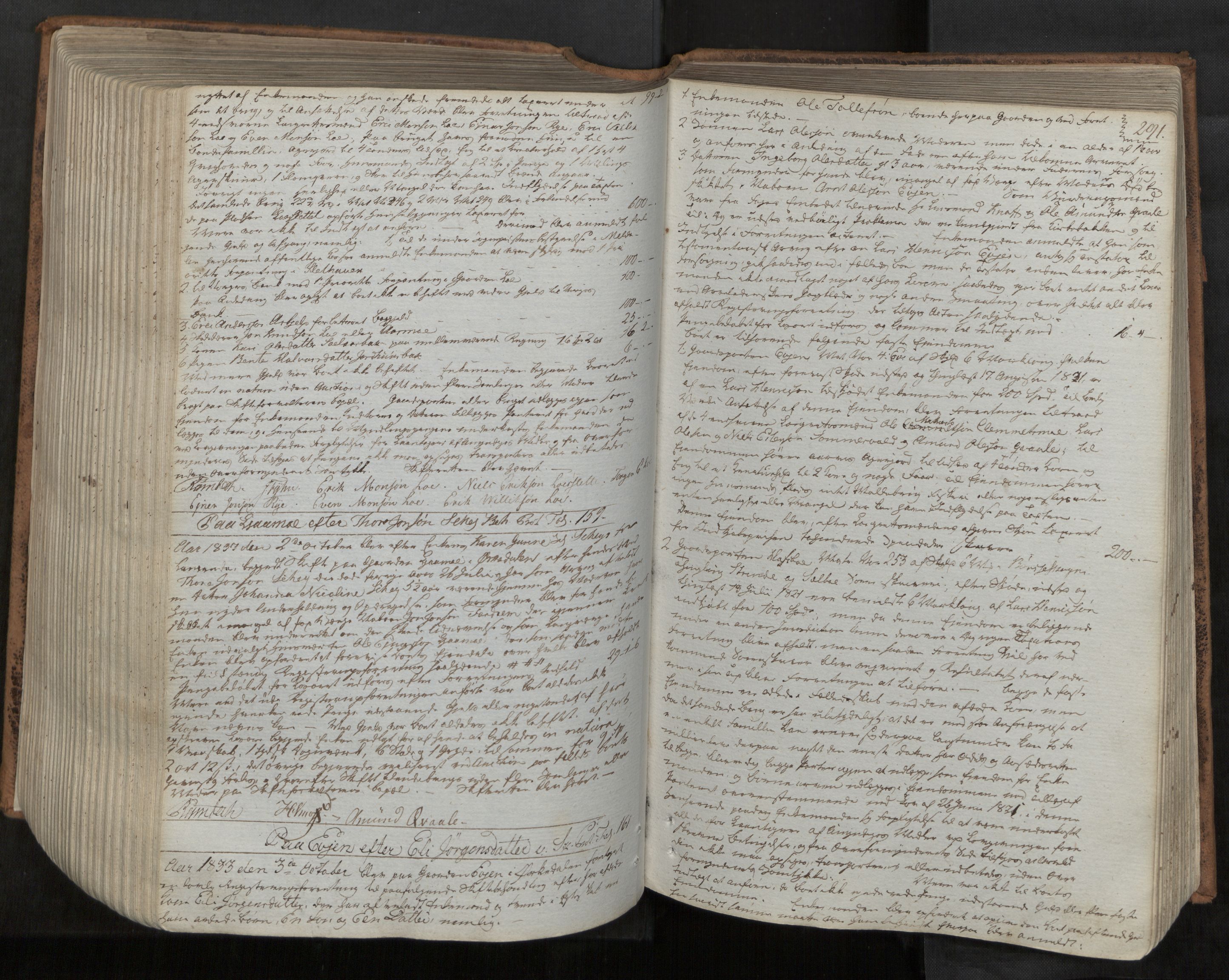 Orkdal sorenskriveri, AV/SAT-A-4169/1/3/3B/L0002: Skiftebehandlingsprotokoll, 1823-1839, s. 290b-291a