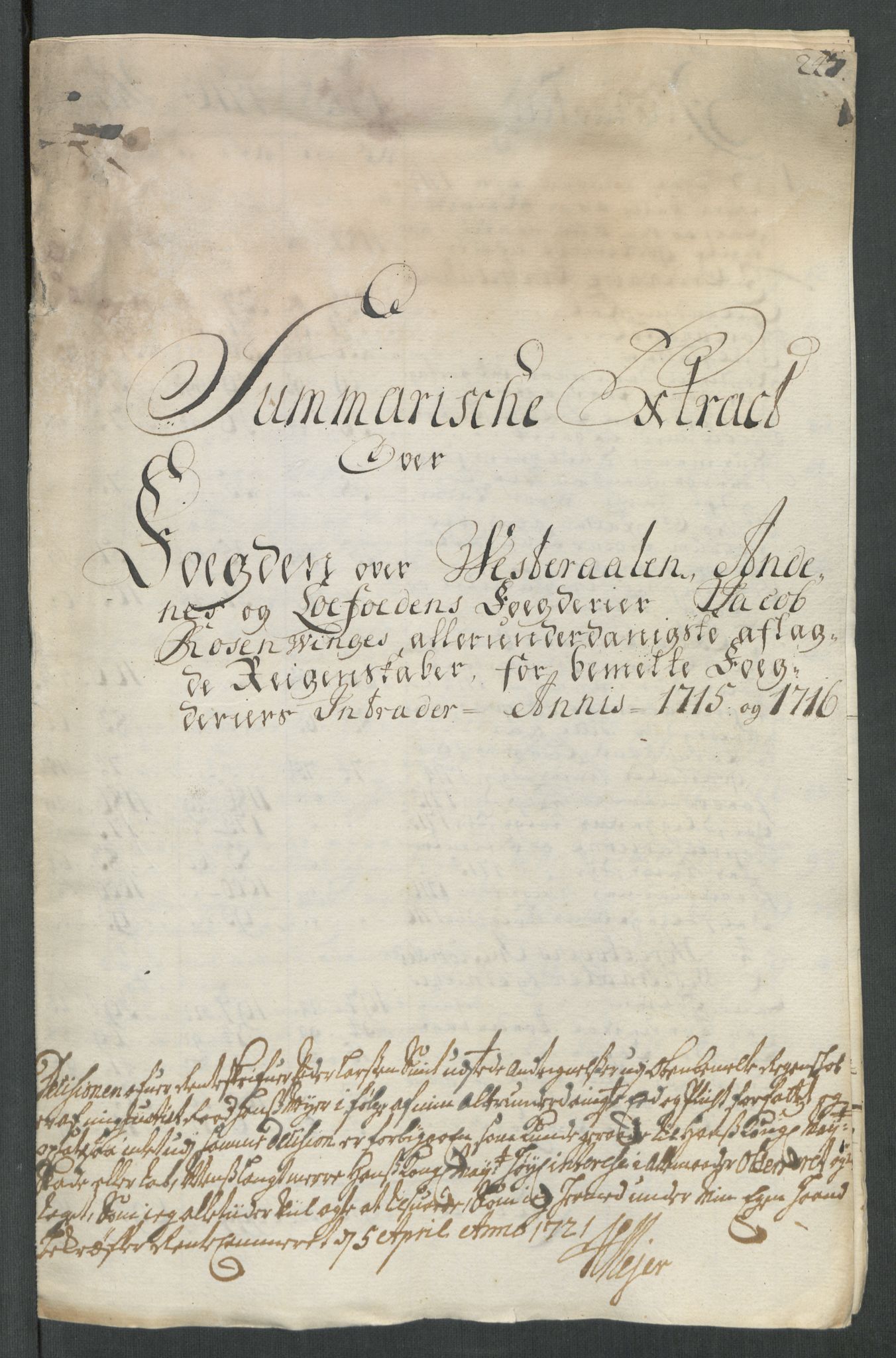 Rentekammeret inntil 1814, Reviderte regnskaper, Fogderegnskap, AV/RA-EA-4092/R67/L4682: Fogderegnskap Vesterålen, Andenes og Lofoten, 1716, s. 22