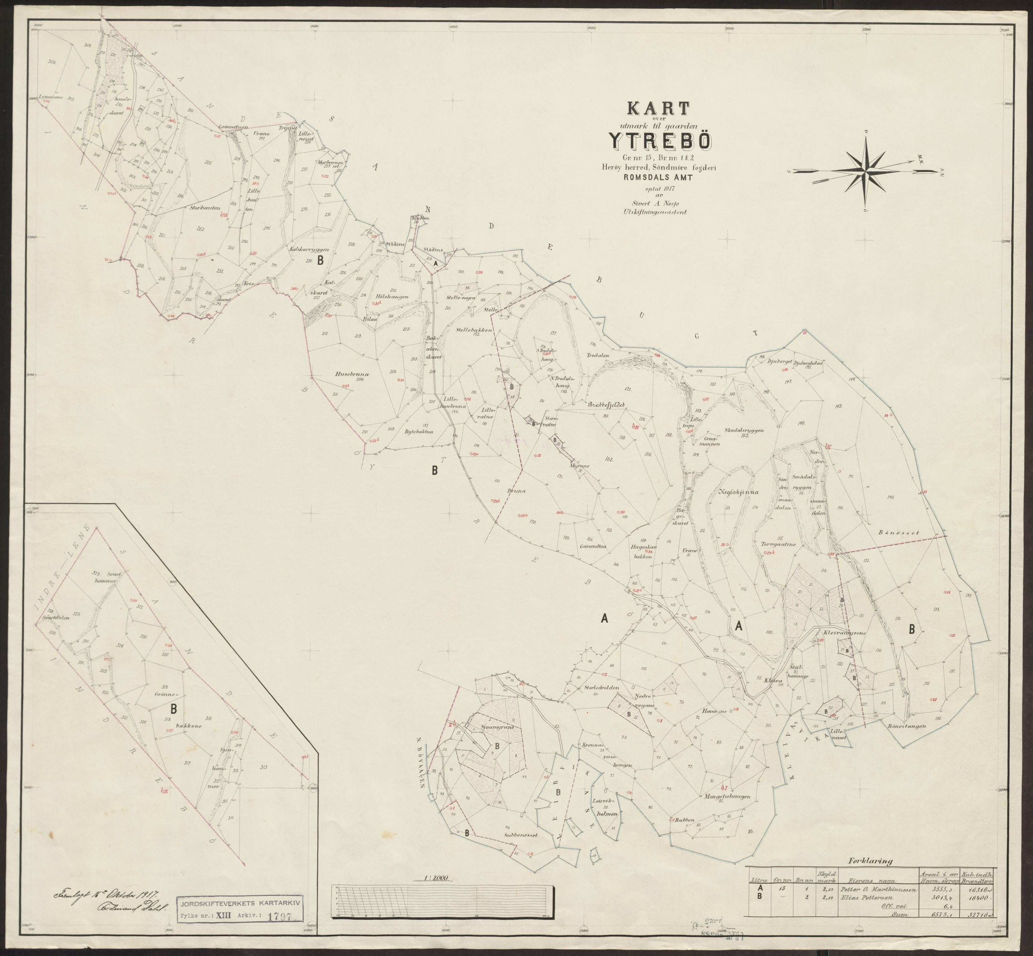 Jordskifteverkets kartarkiv, AV/RA-S-3929/T, 1859-1988, s. 2155