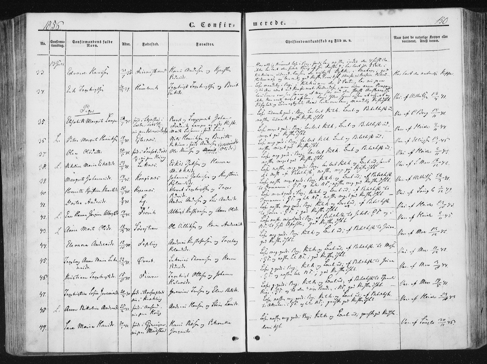 Ministerialprotokoller, klokkerbøker og fødselsregistre - Nord-Trøndelag, SAT/A-1458/780/L0640: Ministerialbok nr. 780A05, 1845-1856, s. 150