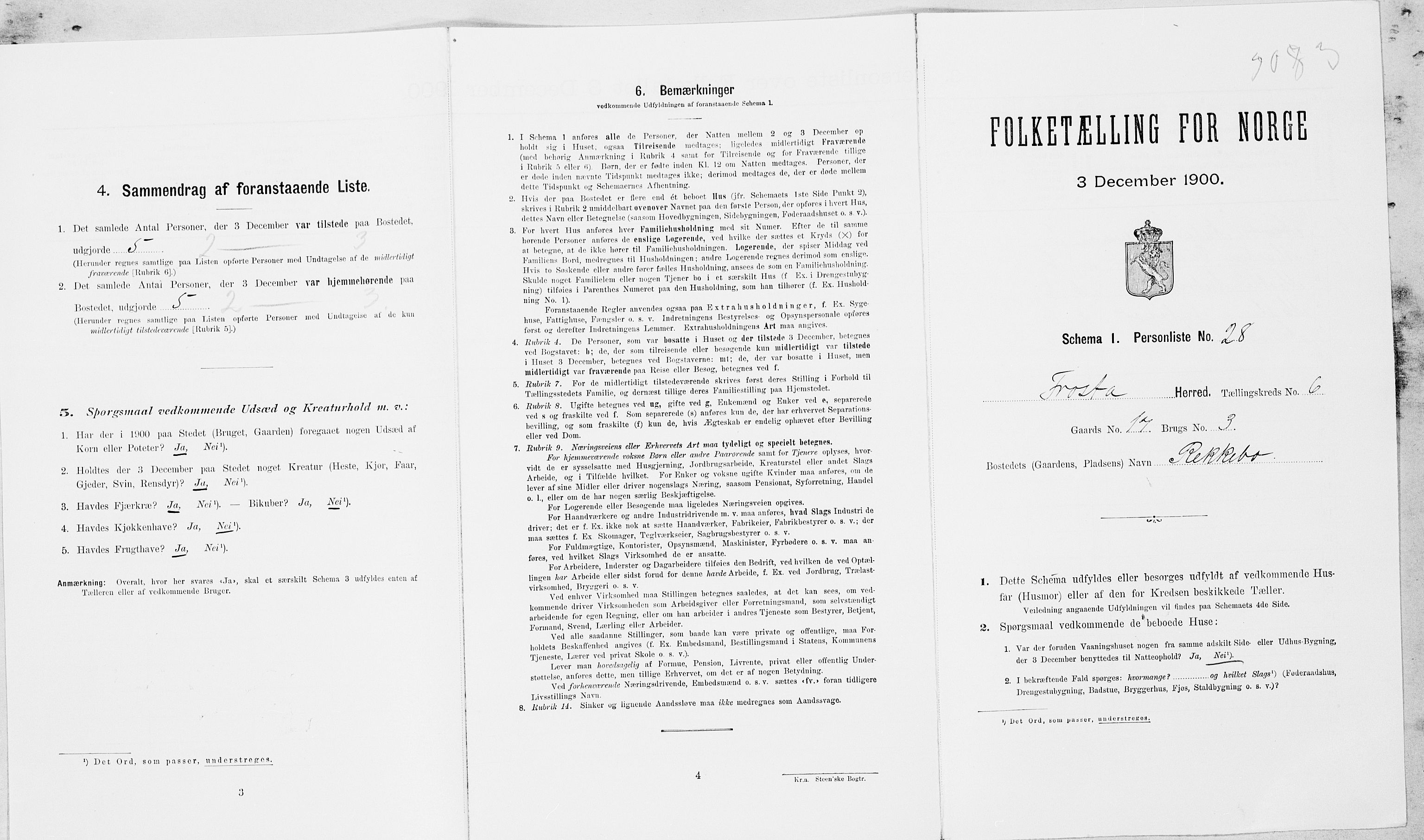 SAT, Folketelling 1900 for 1717 Frosta herred, 1900, s. 787