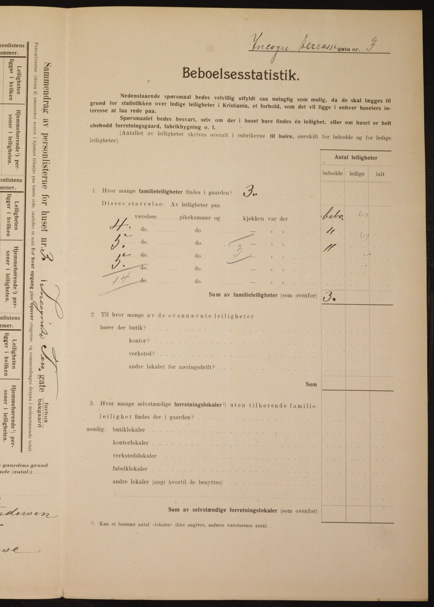 OBA, Kommunal folketelling 1.2.1910 for Kristiania, 1910, s. 43340