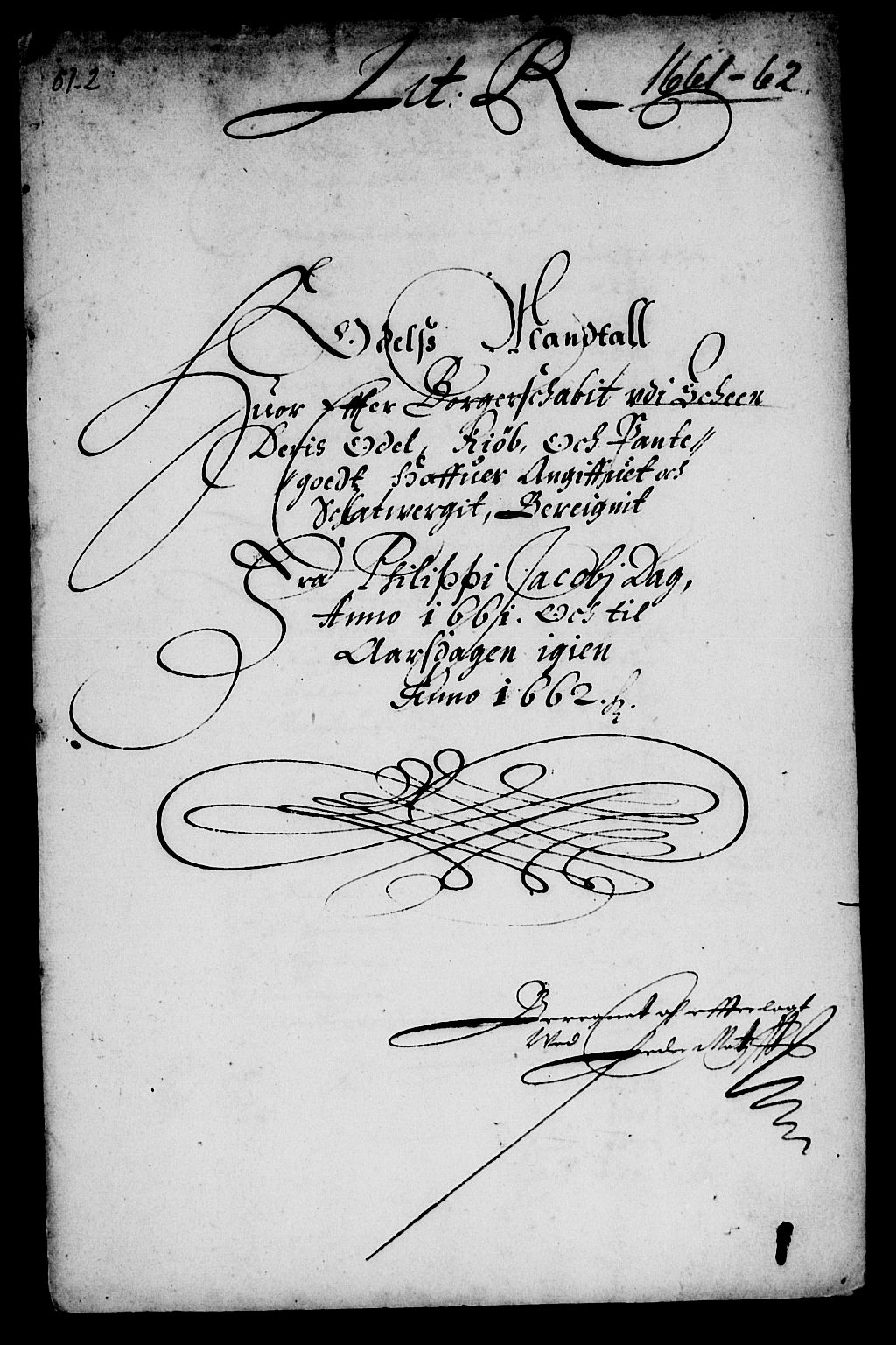 Rentekammeret inntil 1814, Reviderte regnskaper, Lensregnskaper, AV/RA-EA-5023/R/Rb/Rbp/L0048: Bratsberg len, 1661-1662