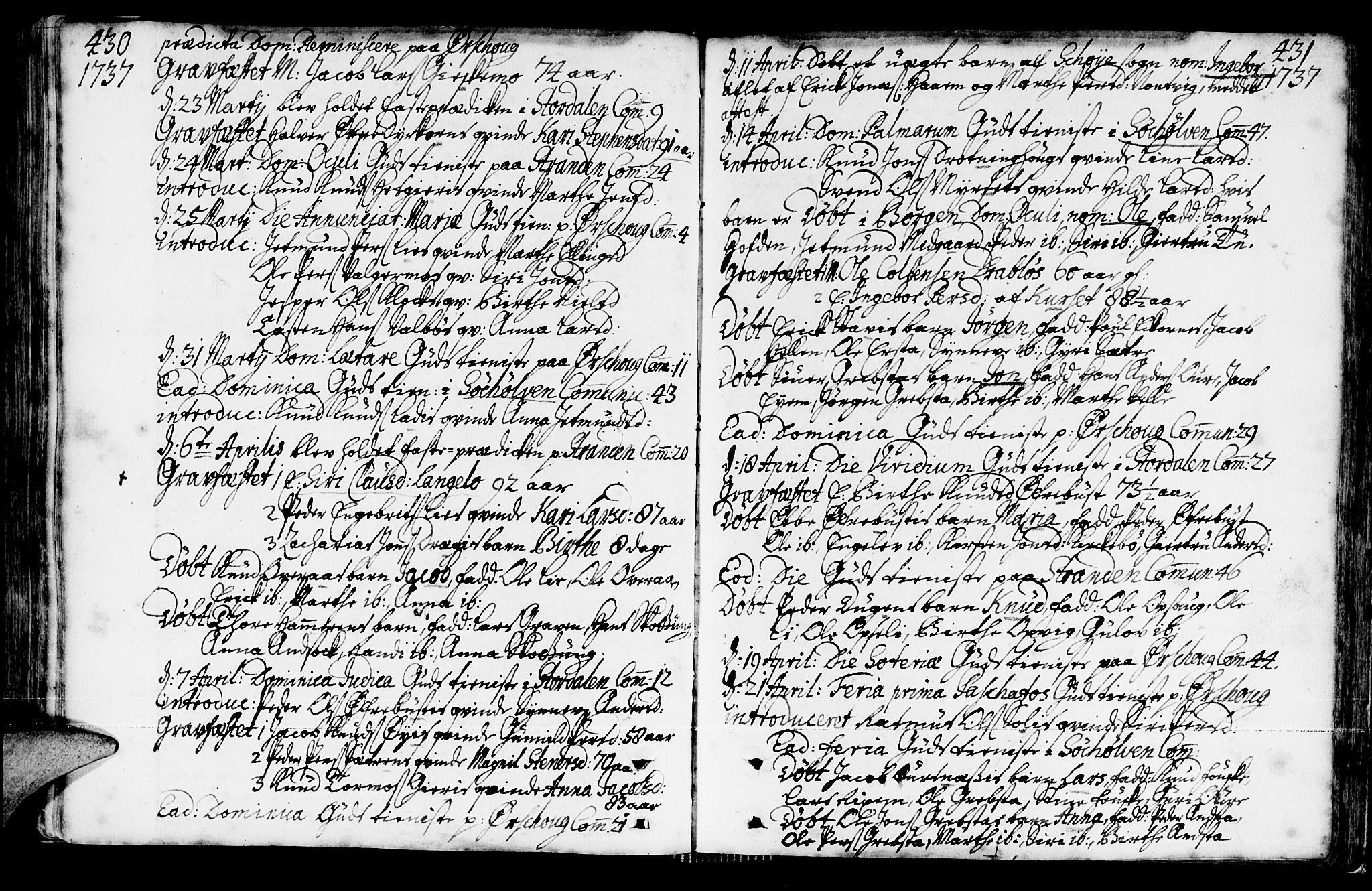 Ministerialprotokoller, klokkerbøker og fødselsregistre - Møre og Romsdal, AV/SAT-A-1454/522/L0306: Ministerialbok nr. 522A01, 1720-1743, s. 430-431