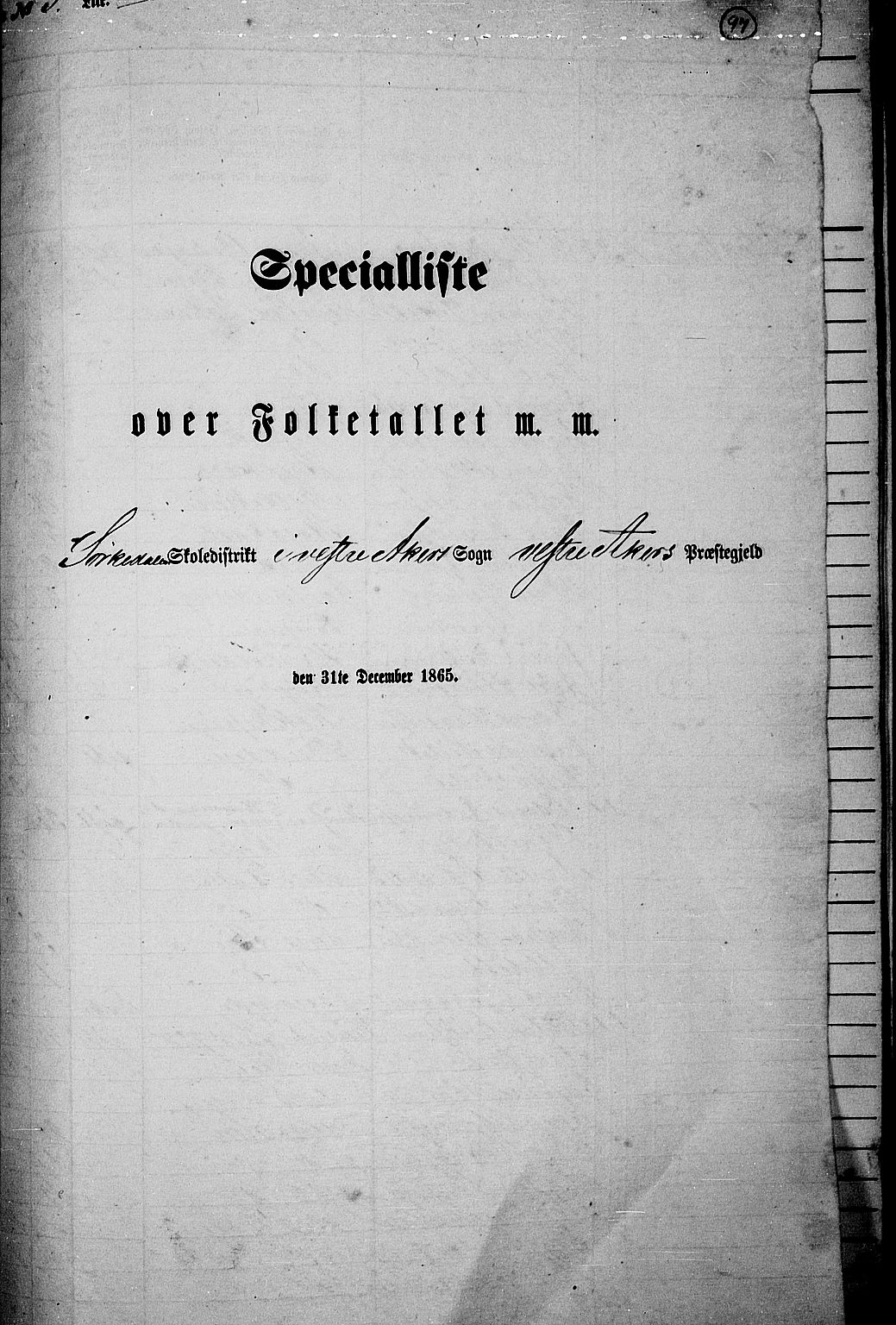 RA, Folketelling 1865 for 0218aP Vestre Aker prestegjeld, 1865, s. 89