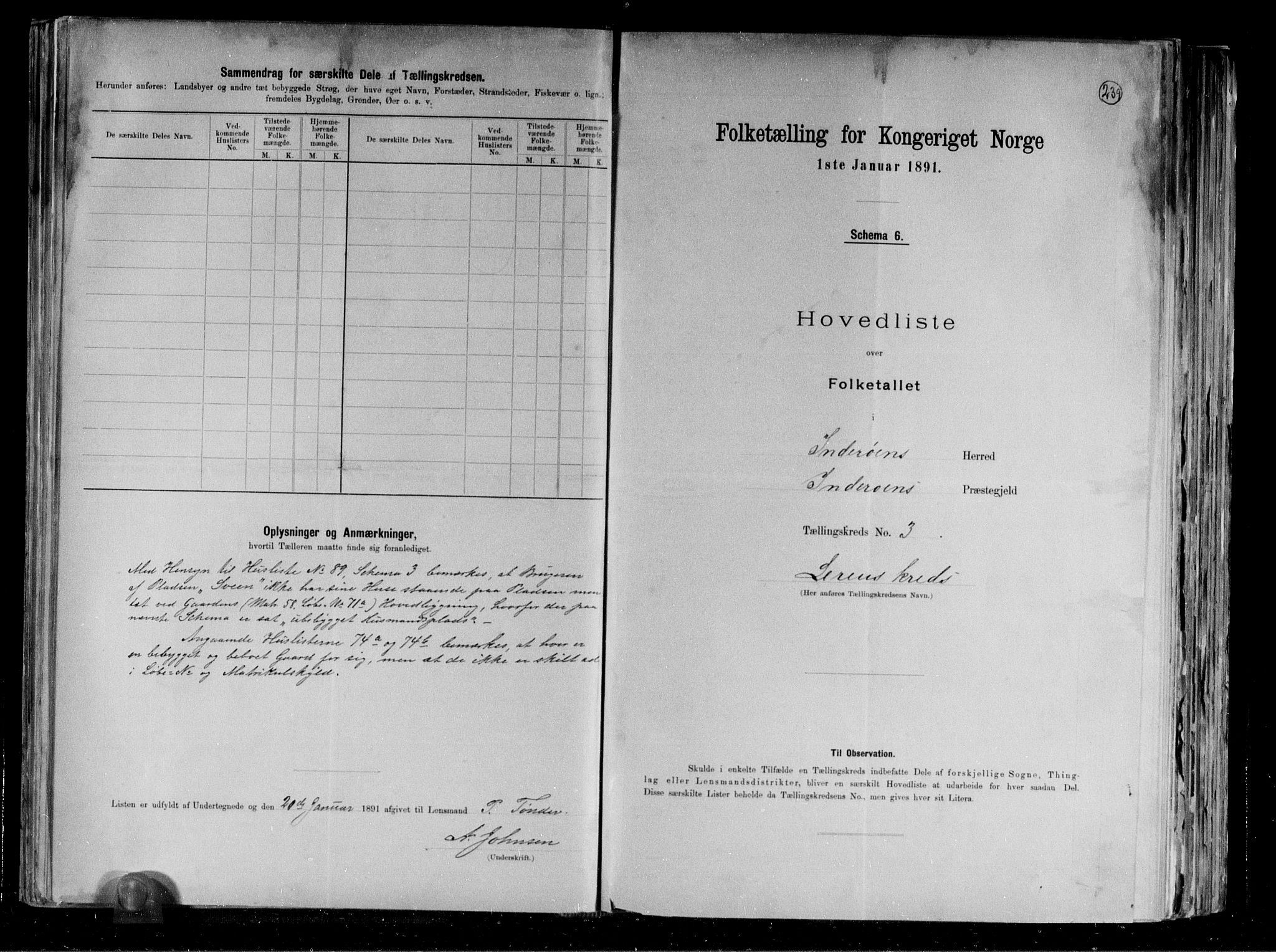 RA, Folketelling 1891 for 1729 Inderøy herred, 1891, s. 11