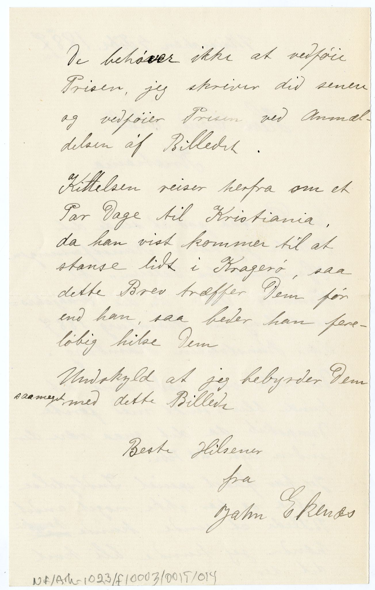 Diderik Maria Aalls brevsamling, NF/Ark-1023/F/L0003: D.M. Aalls brevsamling. D - G, 1797-1889, s. 157