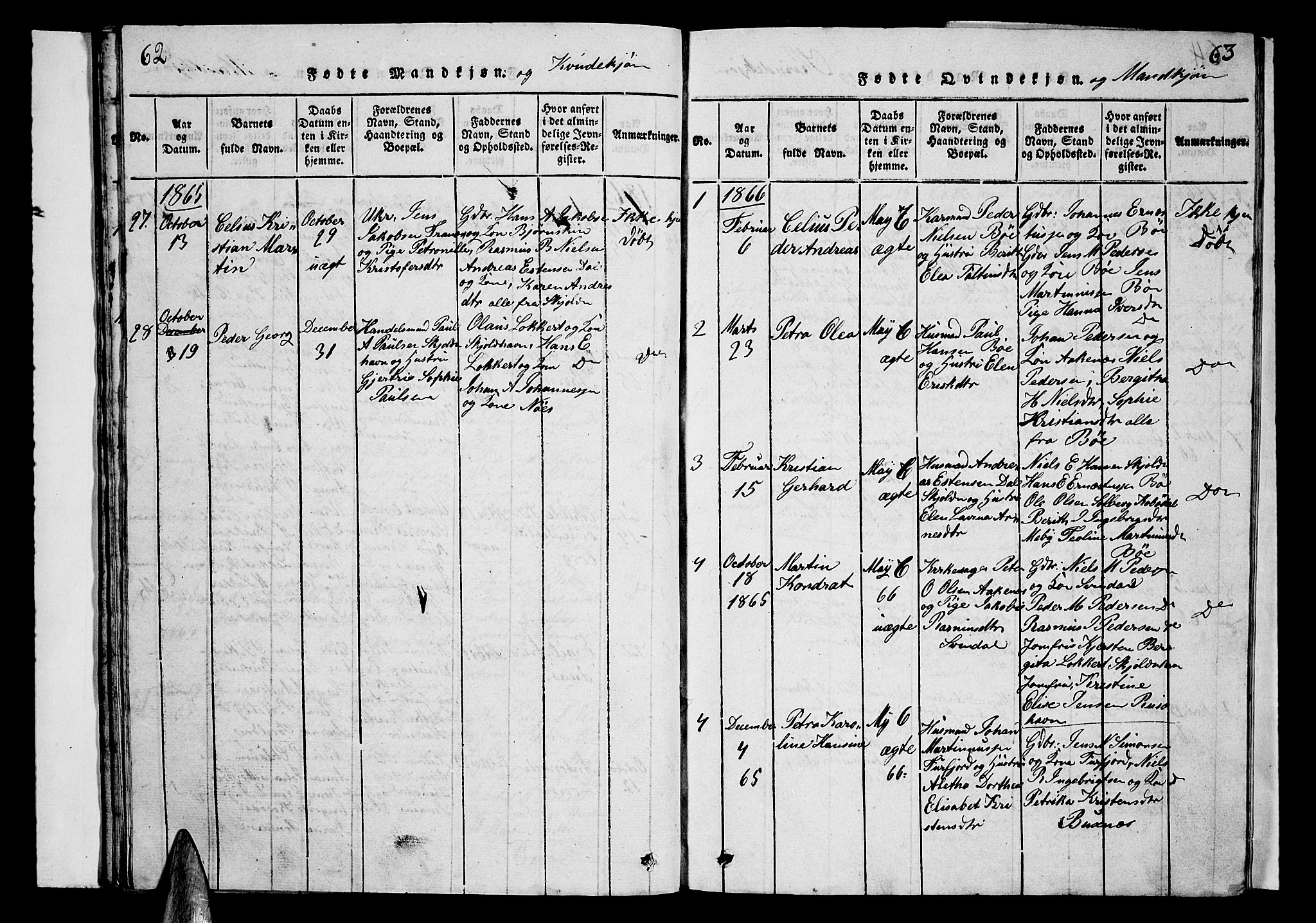 Ministerialprotokoller, klokkerbøker og fødselsregistre - Nordland, AV/SAT-A-1459/899/L1446: Klokkerbok nr. 899C01, 1820-1868, s. 62-63