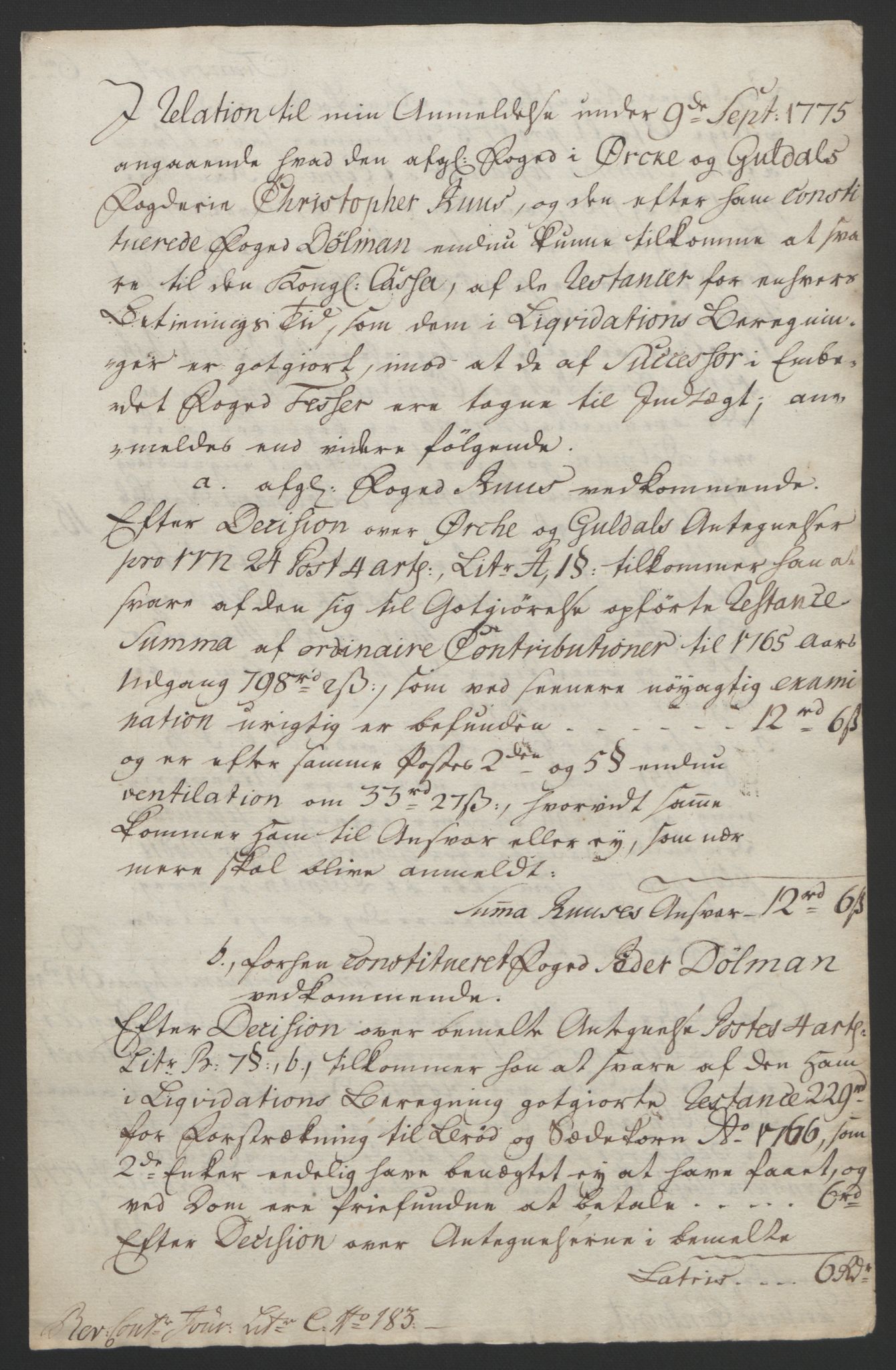 Rentekammeret inntil 1814, Reviderte regnskaper, Fogderegnskap, AV/RA-EA-4092/R60/L4094: Ekstraskatten Orkdal og Gauldal, 1762-1765, s. 231