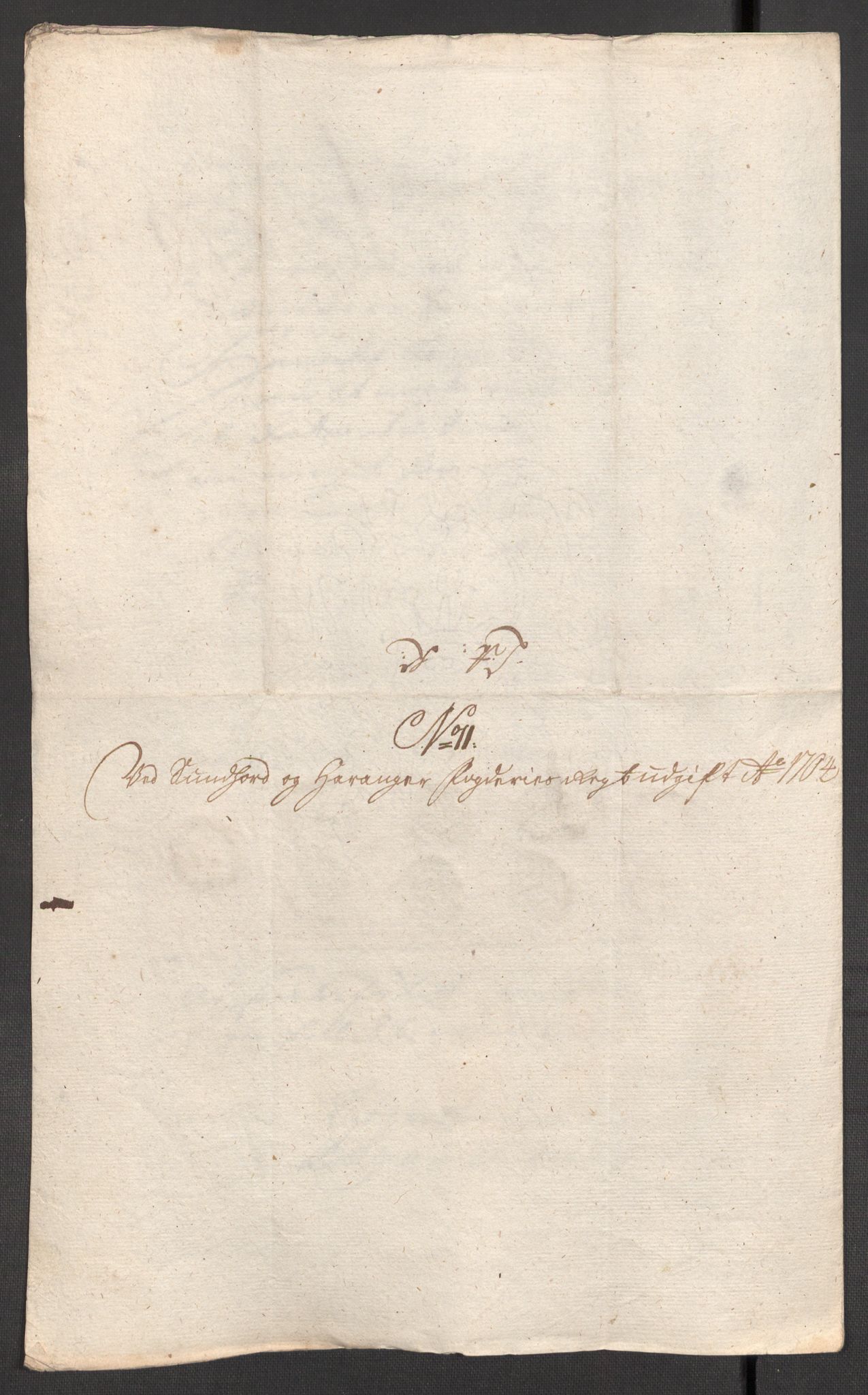 Rentekammeret inntil 1814, Reviderte regnskaper, Fogderegnskap, AV/RA-EA-4092/R48/L2982: Fogderegnskap Sunnhordland og Hardanger, 1704, s. 241