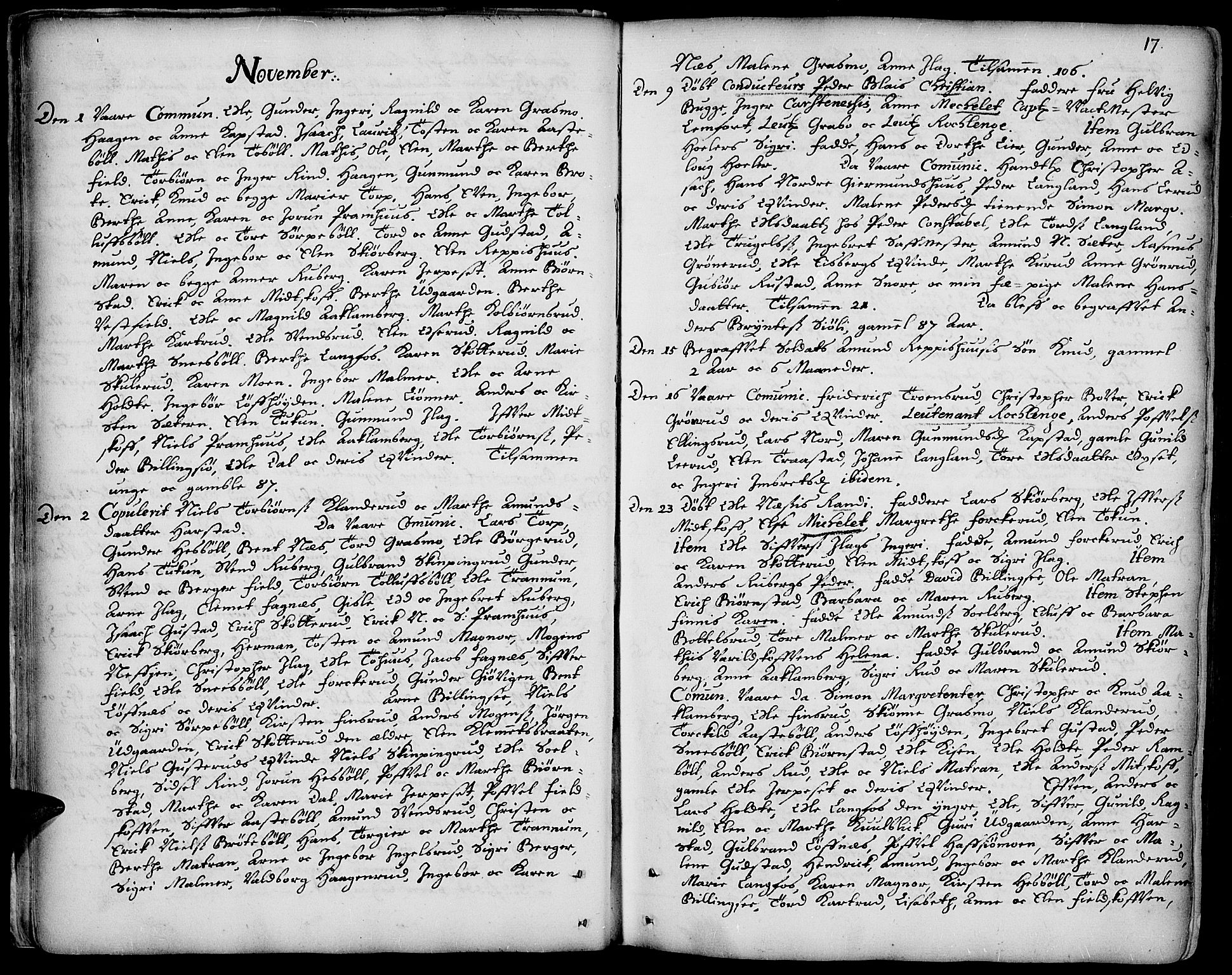 Vinger prestekontor, AV/SAH-PREST-024/H/Ha/Haa/L0001: Ministerialbok nr. 1, 1689-1729, s. 17