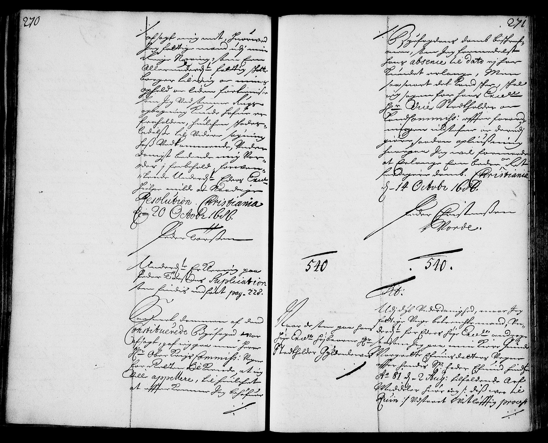 Stattholderembetet 1572-1771, AV/RA-EA-2870/Ae/L0003: Supplikasjons- og resolusjonsprotokoll, 1686-1687, s. 270-271