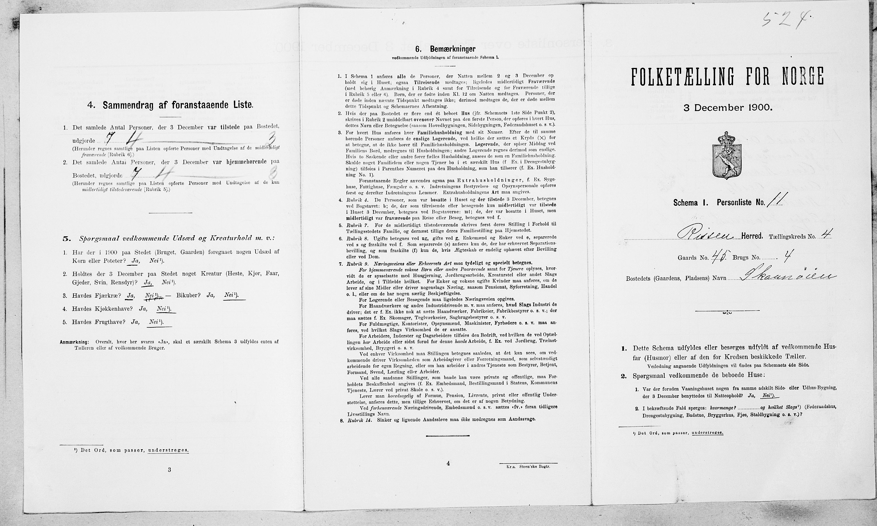 SAT, Folketelling 1900 for 1624 Rissa herred, 1900, s. 480