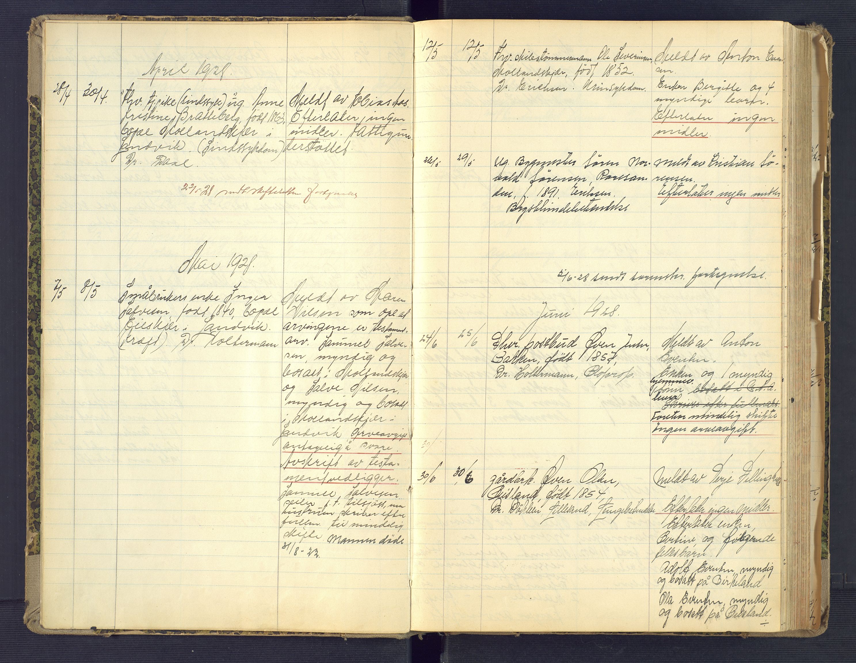 Landvik og Fjære lensmannskontor, AV/SAK-1241-0027/F/Fe/L0003: Anmeldte dødsfall nr 32, 1926-1935