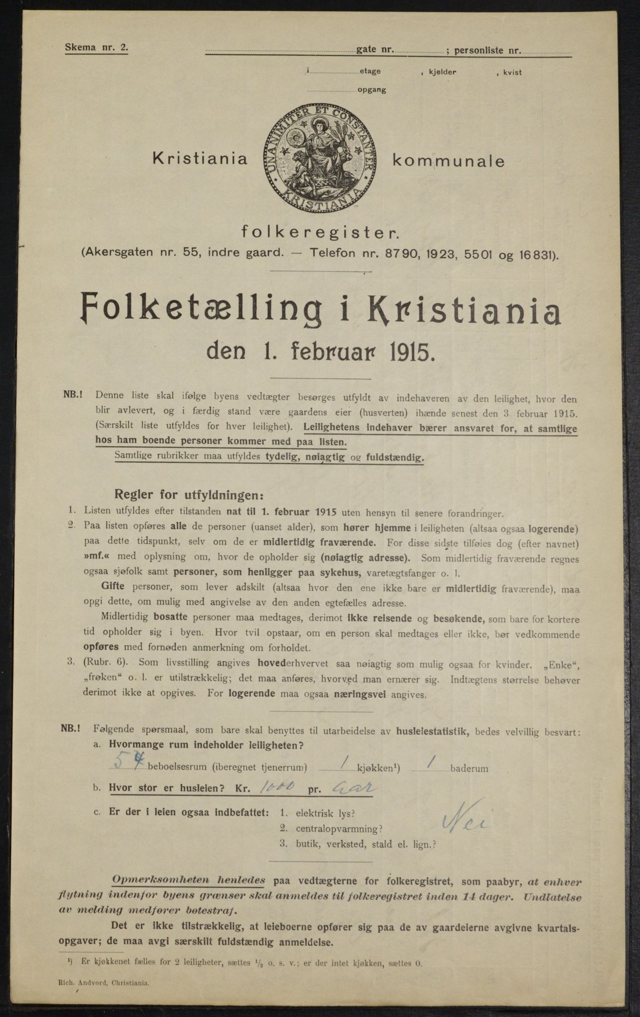 OBA, Kommunal folketelling 1.2.1915 for Kristiania, 1915, s. 57938